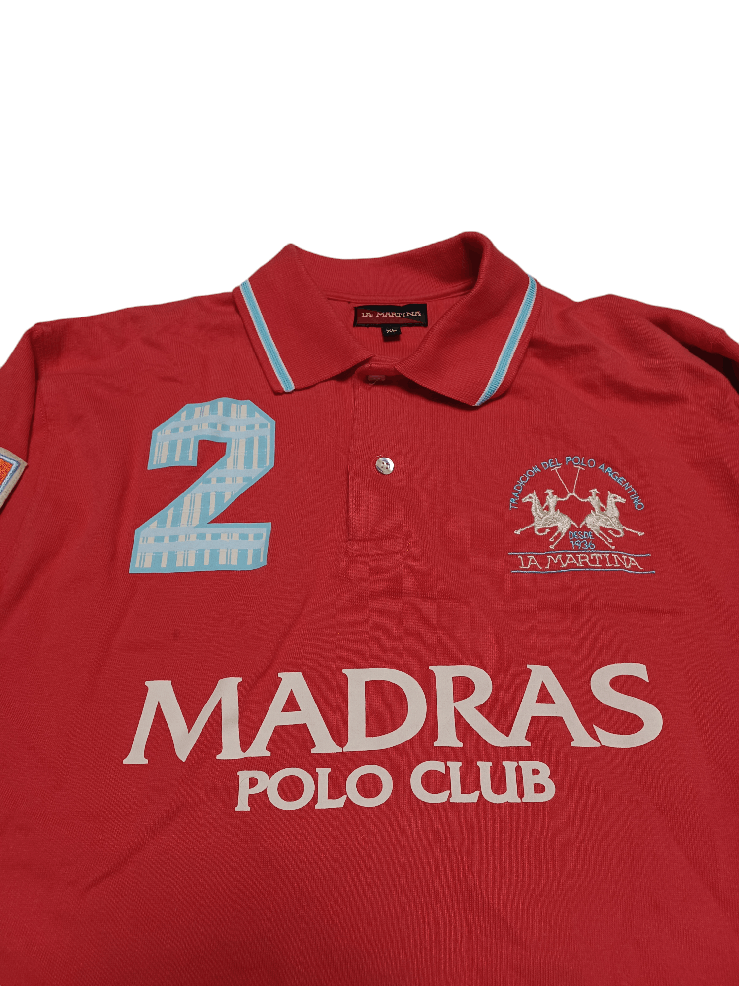 La Martina CHIEF KEEF MADRAS POLO CLUB INDIA LA MARTINA RUGBY SHIRT Size US XL / EU 56 / 4 - 2 Thumbnail