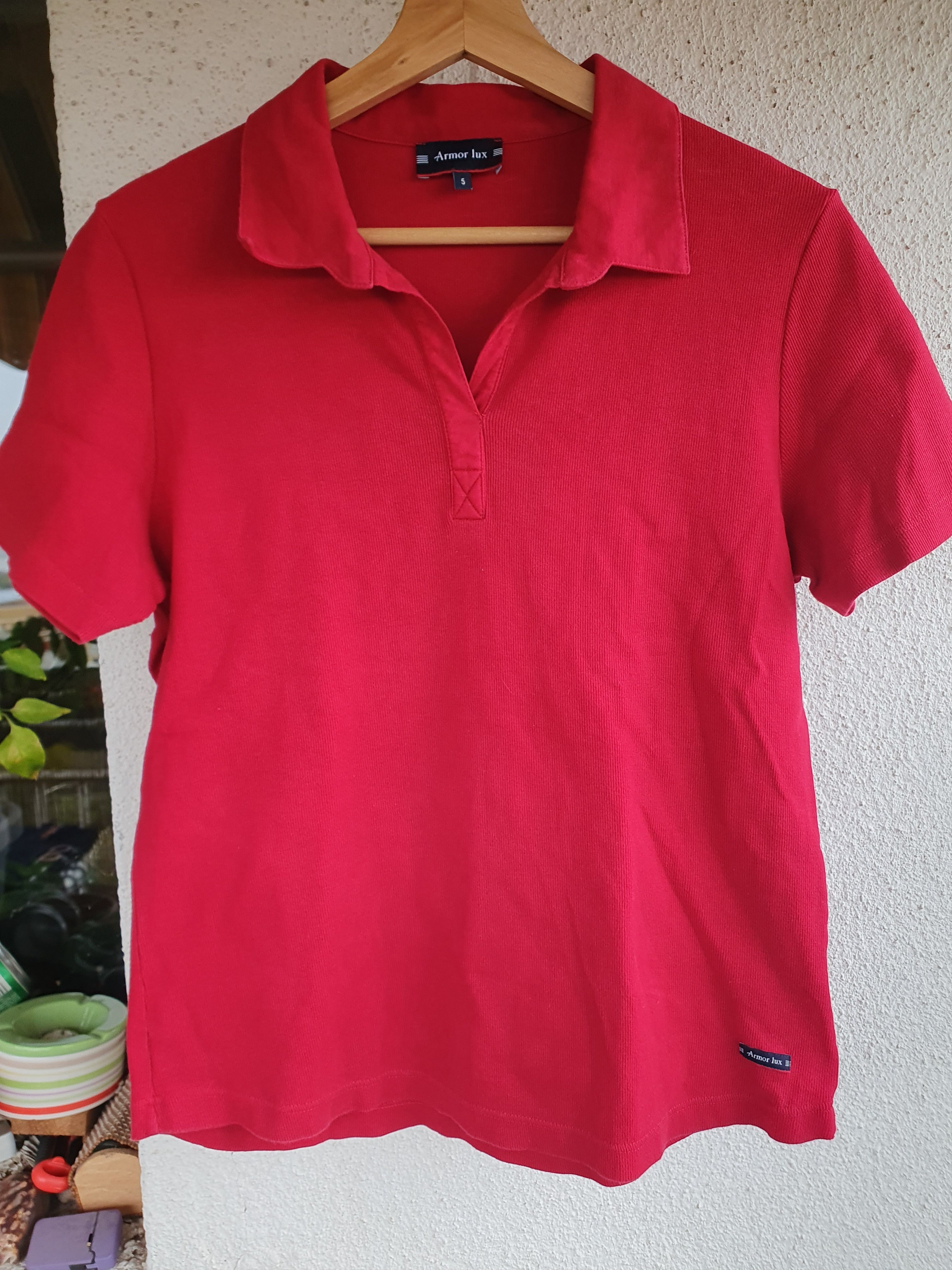 Armor-Lux Armor Lux Red Polo t-shirt sz 5/M Size XS / US 0-2 / IT 36-38 - 1 Thumbnail