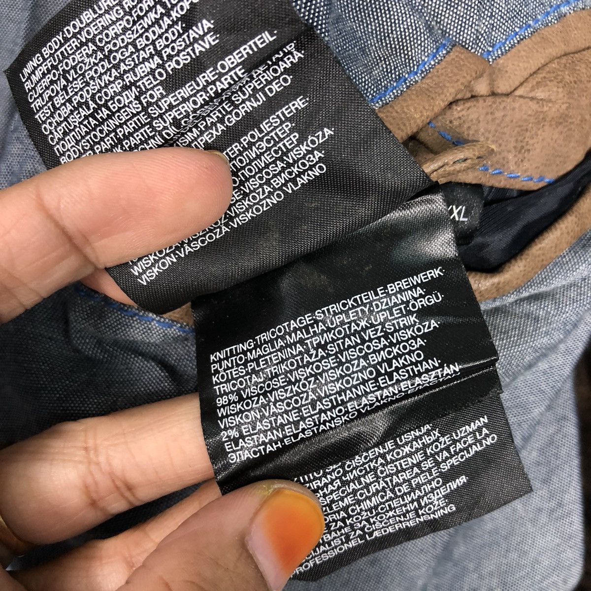 Japanese Brand 📌Vintage Genuine Leather Biker Jacket Angelo Litrico Size US XXL / EU 58 / 5 - 23 Thumbnail