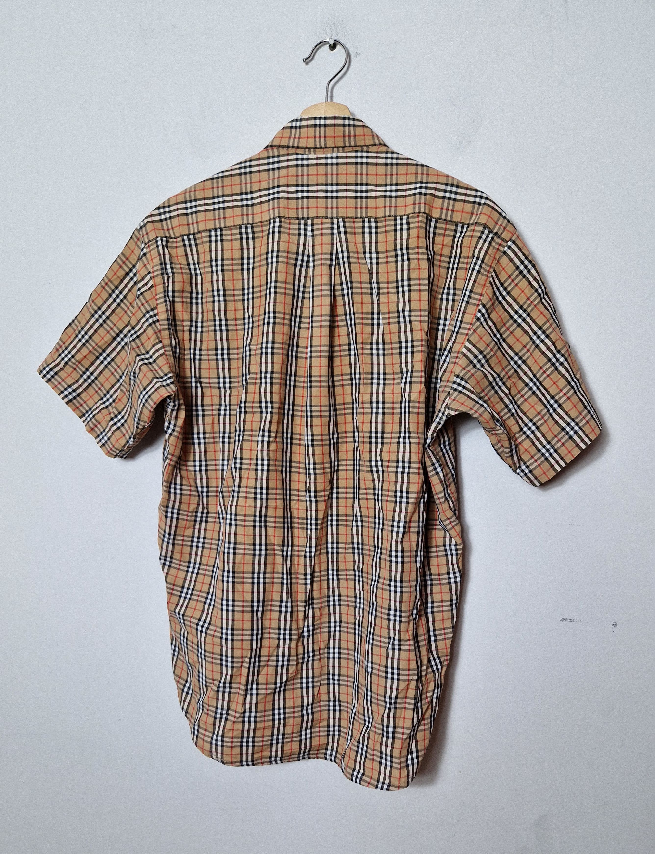 Burberry × Vintage Burberry vintage 90s nova check fullprinted shirt Size US L / EU 52-54 / 3 - 4 Thumbnail