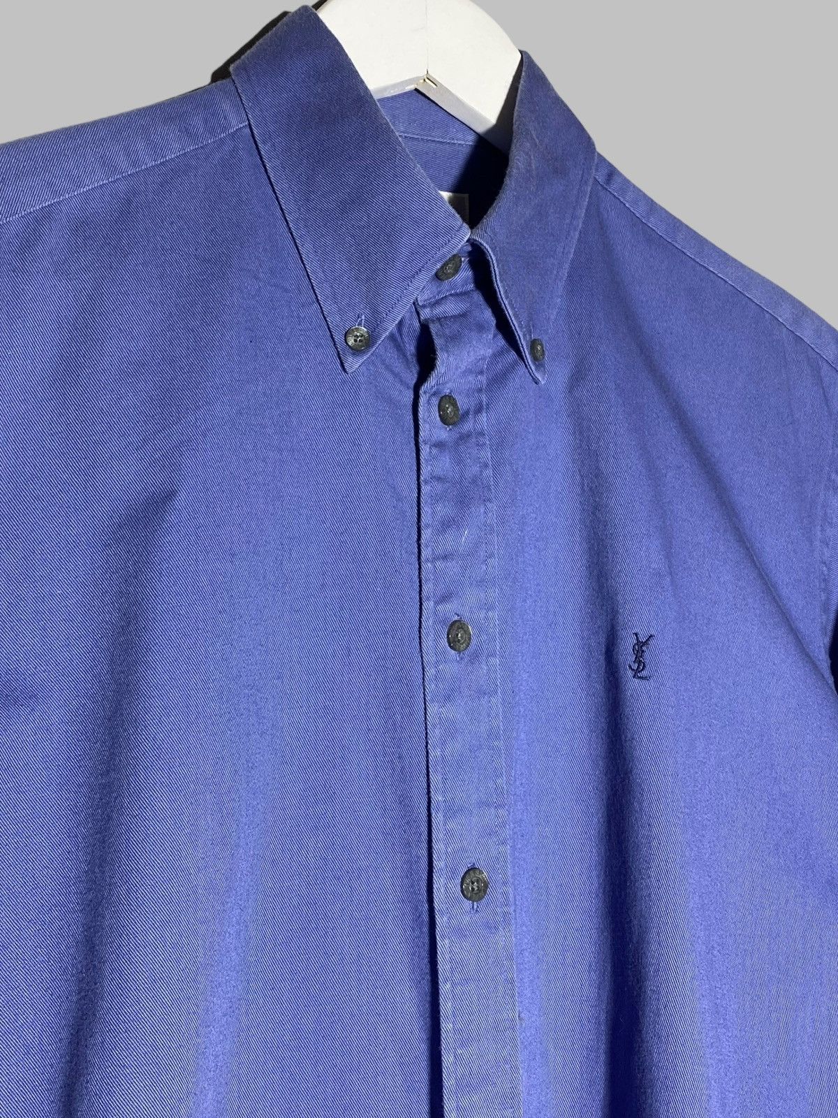 Yves Saint Laurent 🔥 Y2K YSL BUTTON UP SHIRT VINTAGE FRENCH DAD AESTHETIC Size US S / EU 44-46 / 1 - 3 Thumbnail
