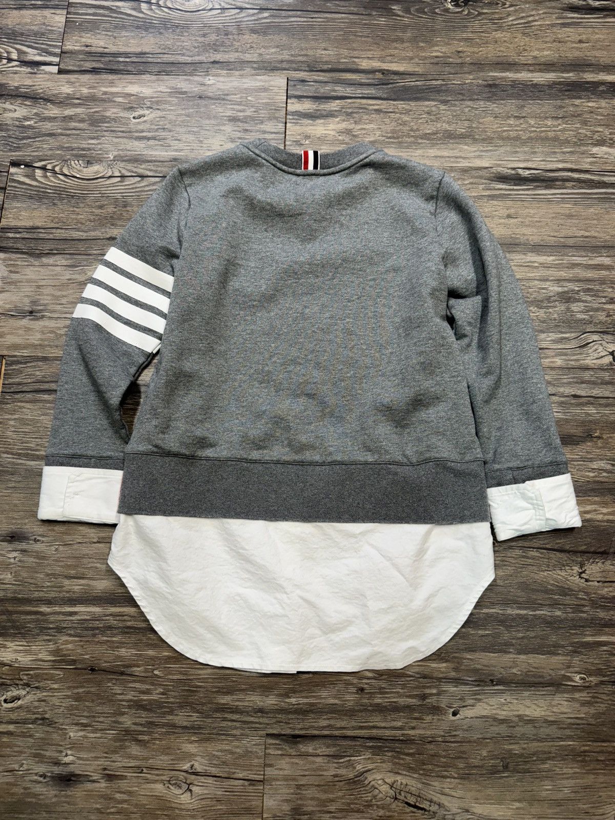 Thom Browne Thom Brown Hybrid Crewneck/Buttonup Sweater ‘Rare’ Size US S / EU 44-46 / 1 - 7 Thumbnail