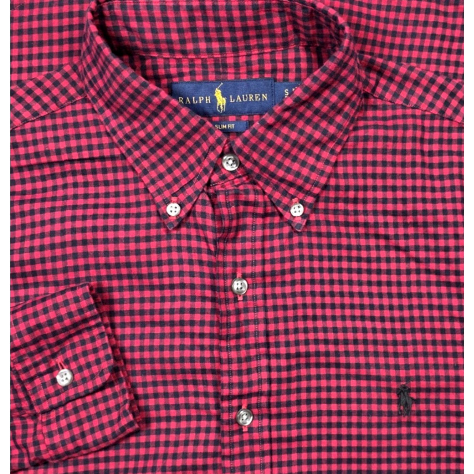 Polo Ralph Lauren Polo Ralph Lauren Button Up Shirt Men’s Slim S Red Black Gingham Check Buffalo - Polo Ralph Lauren Big Pony Shirt Men Slim S Red Black Check Buffalo Size US S / EU 44-46 / 1 - 2 Thumbnail