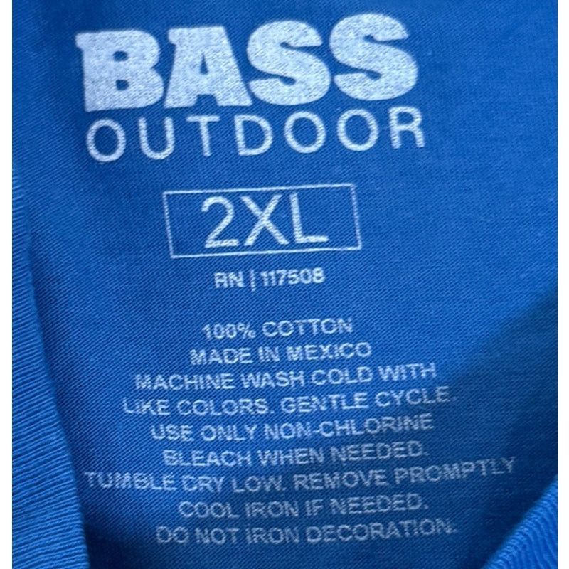 Bass Pro Shops Bass Outdoor Logo Graphic SS Crewneck T-Shirt Blue XXL 2XL Size US XXL / EU 58 / 5 - 8 Thumbnail
