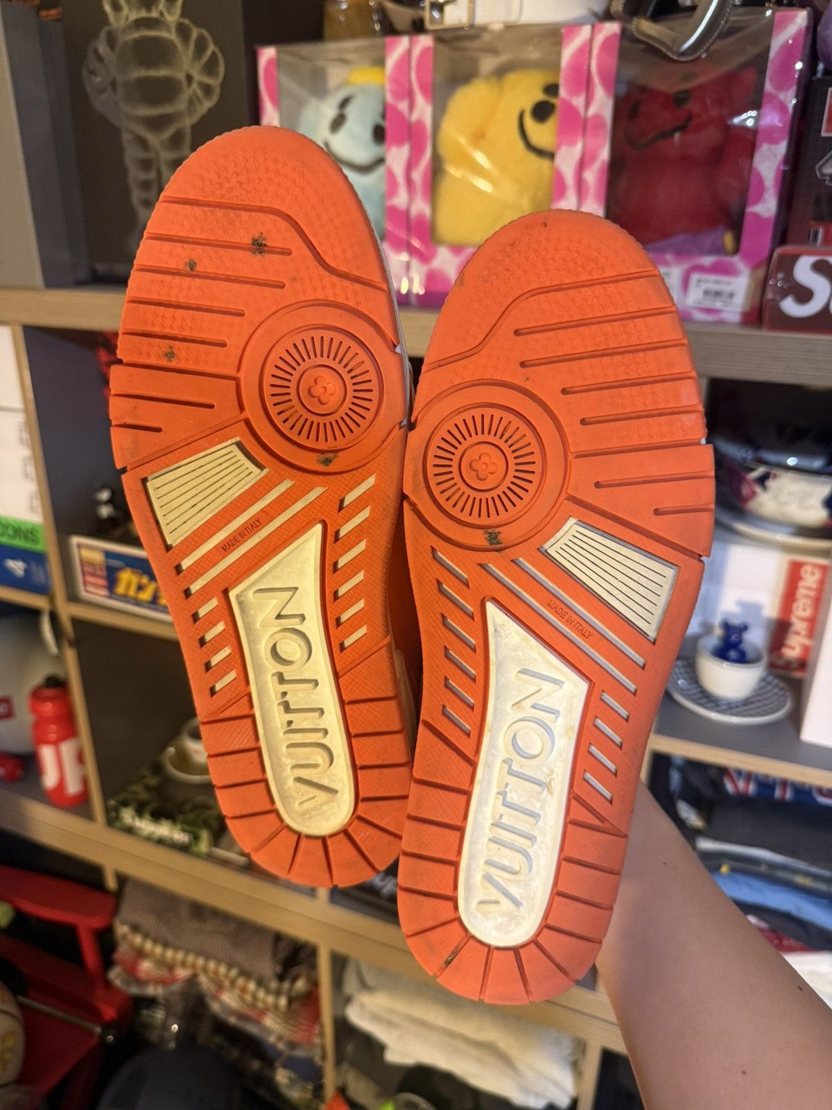 Louis Vuitton Louis Vuitton Orange/White Trainer Sneaker Size US 10 / EU 43 - 6 Thumbnail