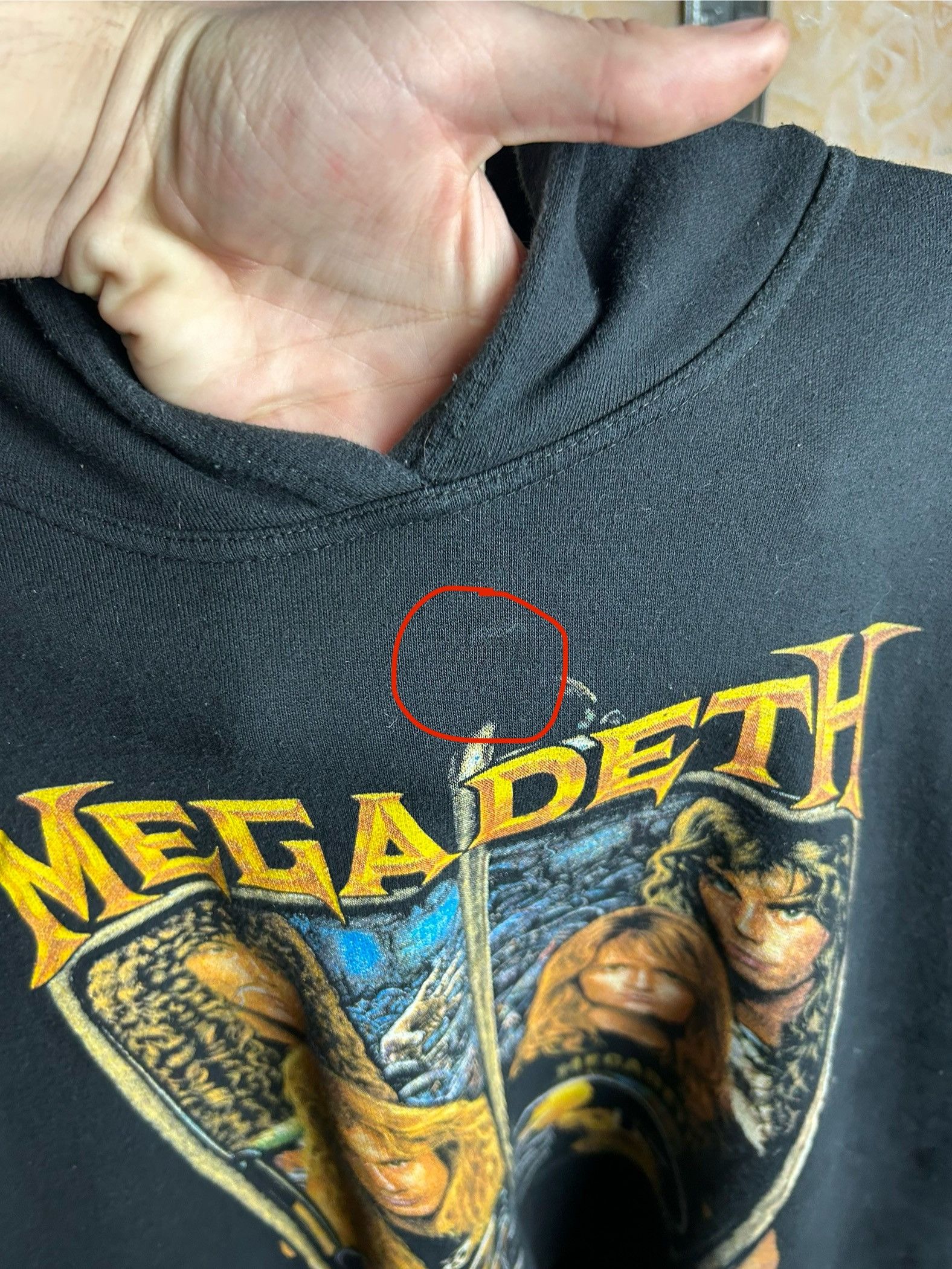 Band Tees Vintage 90s Megadeth Risk Rock Band Hoodie Size US XL / EU 56 / 4 - 4 Thumbnail