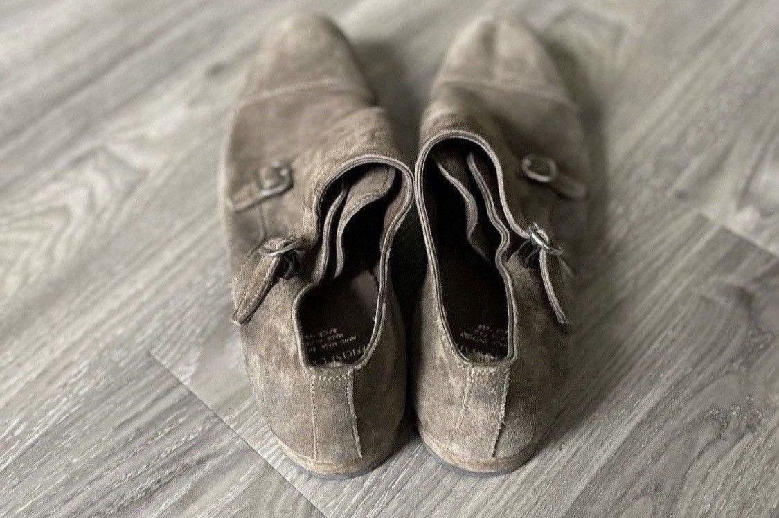 Officine Creative CF Stead Flint Suede Double Monk Shoes Size US 10 / EU 43 - 3 Thumbnail