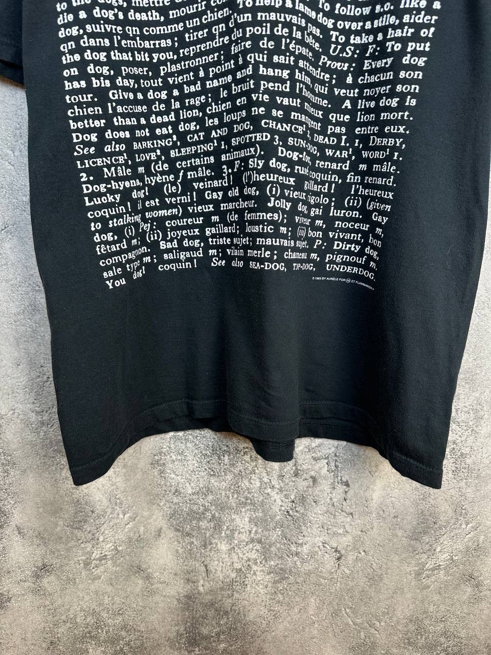 Vintage Flammarion 4 Aurele Graphic Dog Typography Tee 1993 Print Size US XL / EU 56 / 4 - 6 Thumbnail