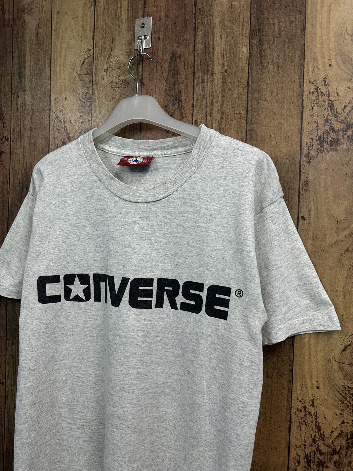 Converse Vintage 80s Converse Spellout Made in Usa Tshirt A273 Size US S / EU 44-46 / 1 - 2 Thumbnail
