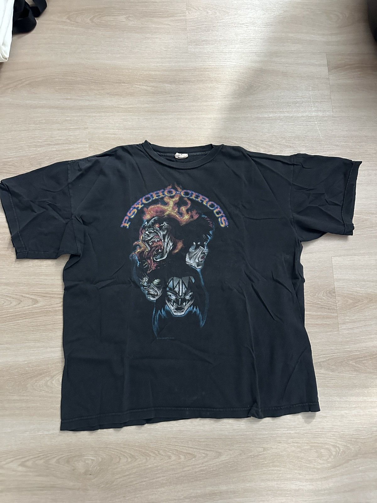 KISS Kiss 1997 Vintage Printed Band T-Shirt Psycho Circus Size US XL / EU 56 / 4 - 1 Thumbnail