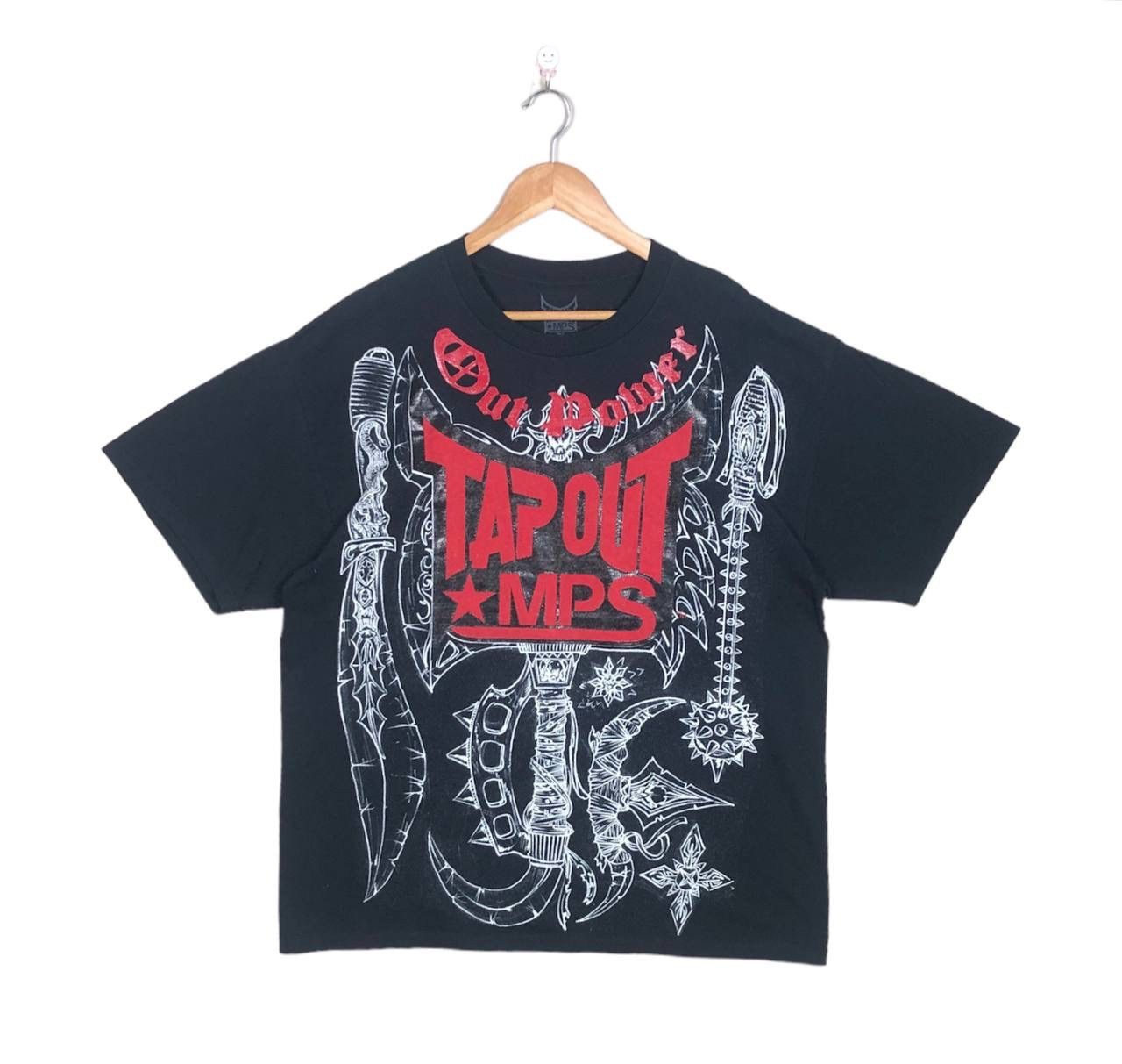 Affliction × Christian Audigier × Tapout Cyber Y2K Tapout MPS MMA UFC “Out Power” Printed Tee Shirt Size US XL / EU 56 / 4 - 1 Thumbnail