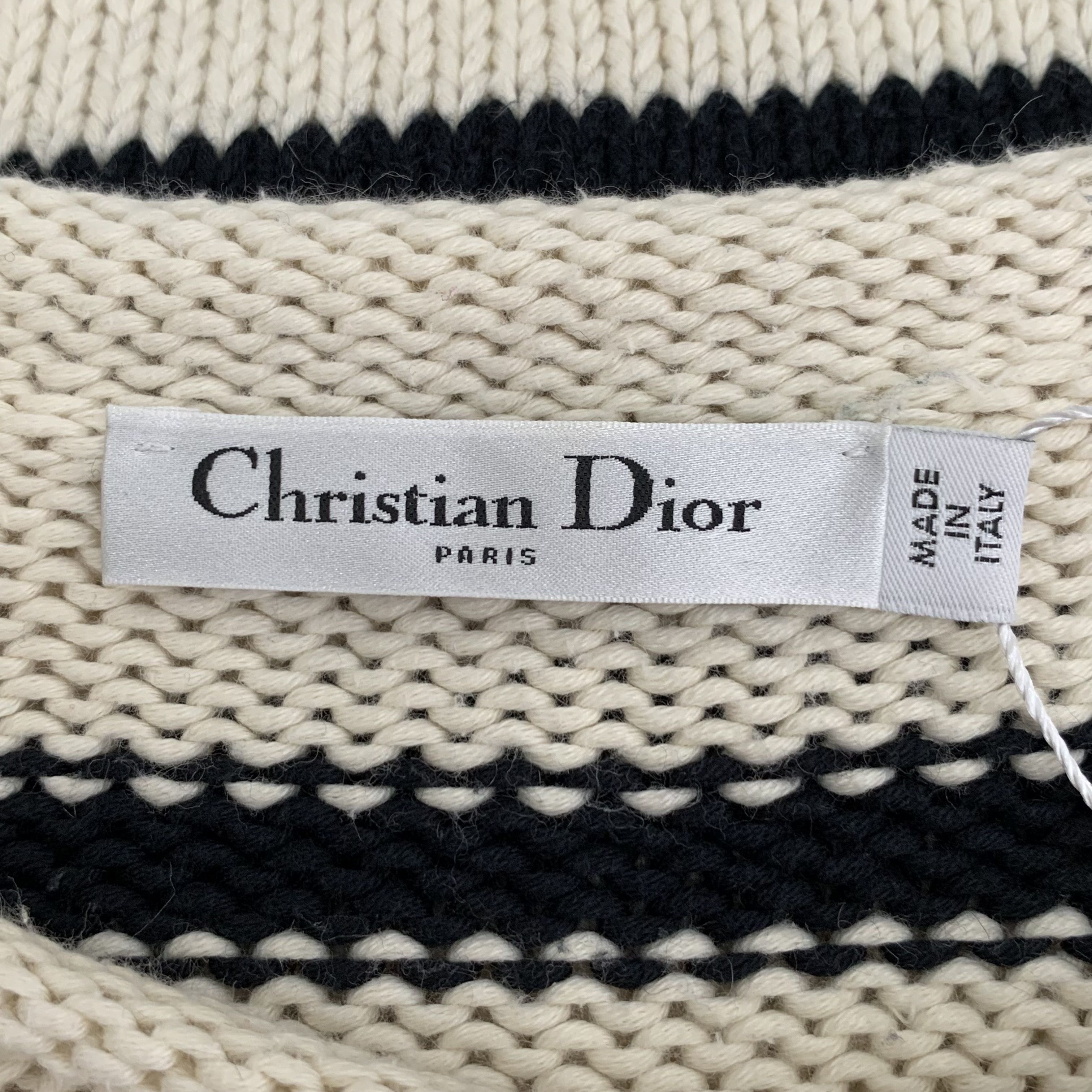 Dior Dior Colorblock Striped Cotton Crewneck Sweater (Size XS) Size XS / US 0-2 / IT 36-38 - 2 Thumbnail