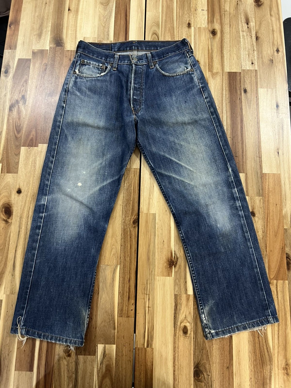 Levi's Vintage 90’s Levis 502 Button J09 Denim Jeans Size US 32 / EU 48 - 3 Thumbnail