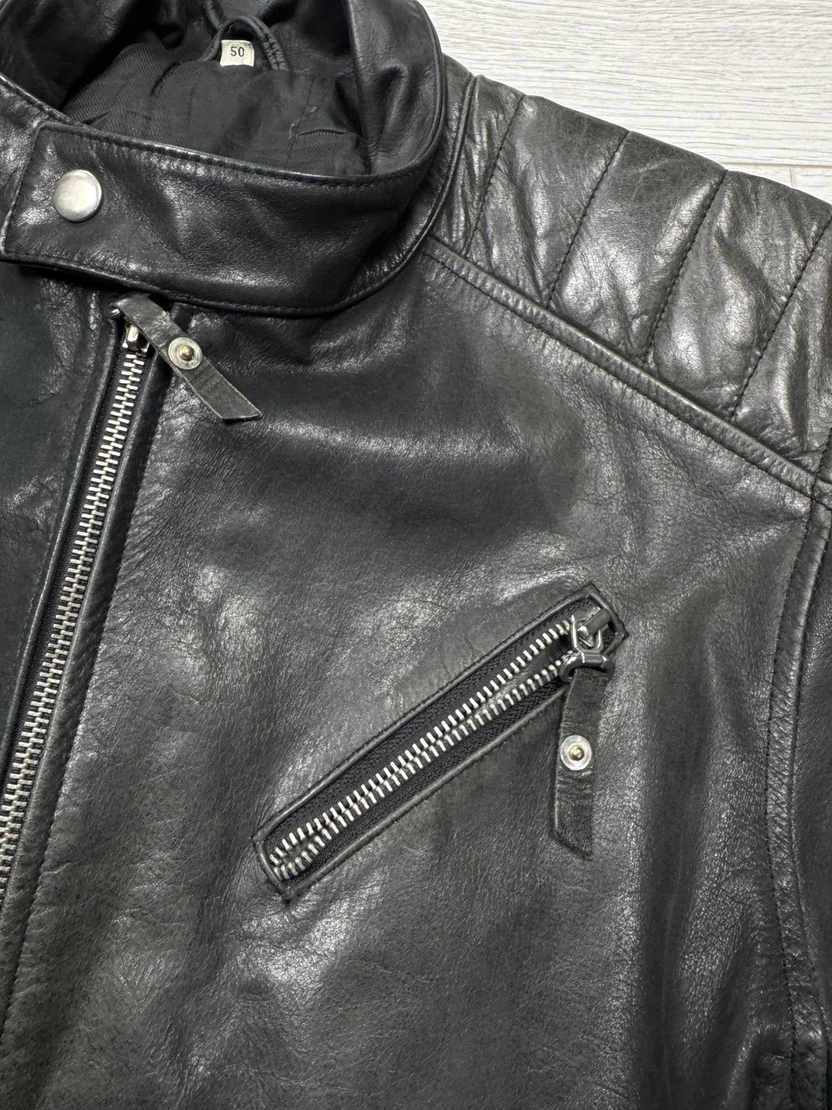 Genuine Leather × Vintage Leonardo Sportiva Vintage Real Leather Jacket Size US M / EU 48-50 / 2 - 8 Thumbnail