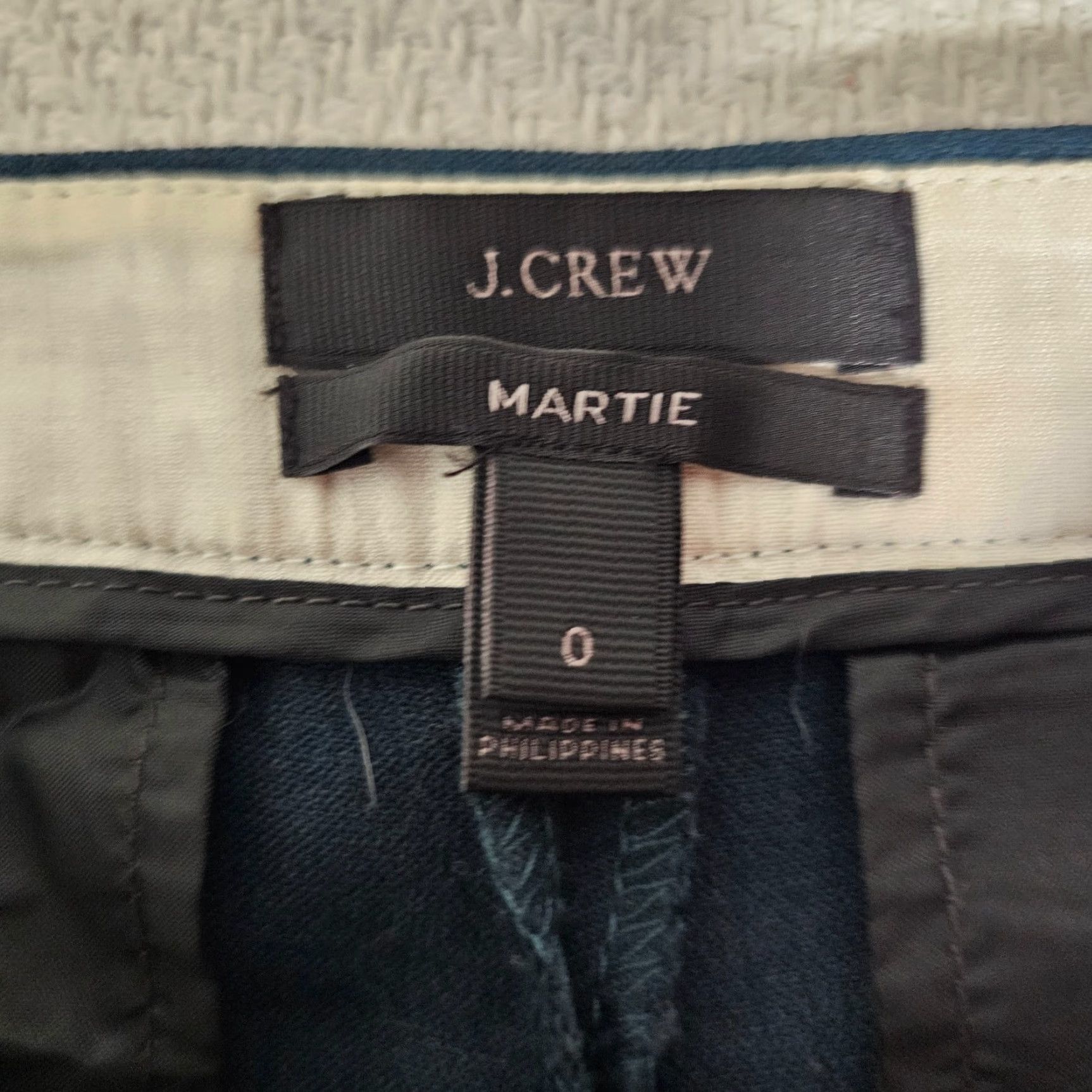 J.Crew J.Crew Womens Pants Green Size 0 Martie Mid Rise Cropped Stretch Wool Blend Size 25" / US 0 / IT 36 - 3 Thumbnail