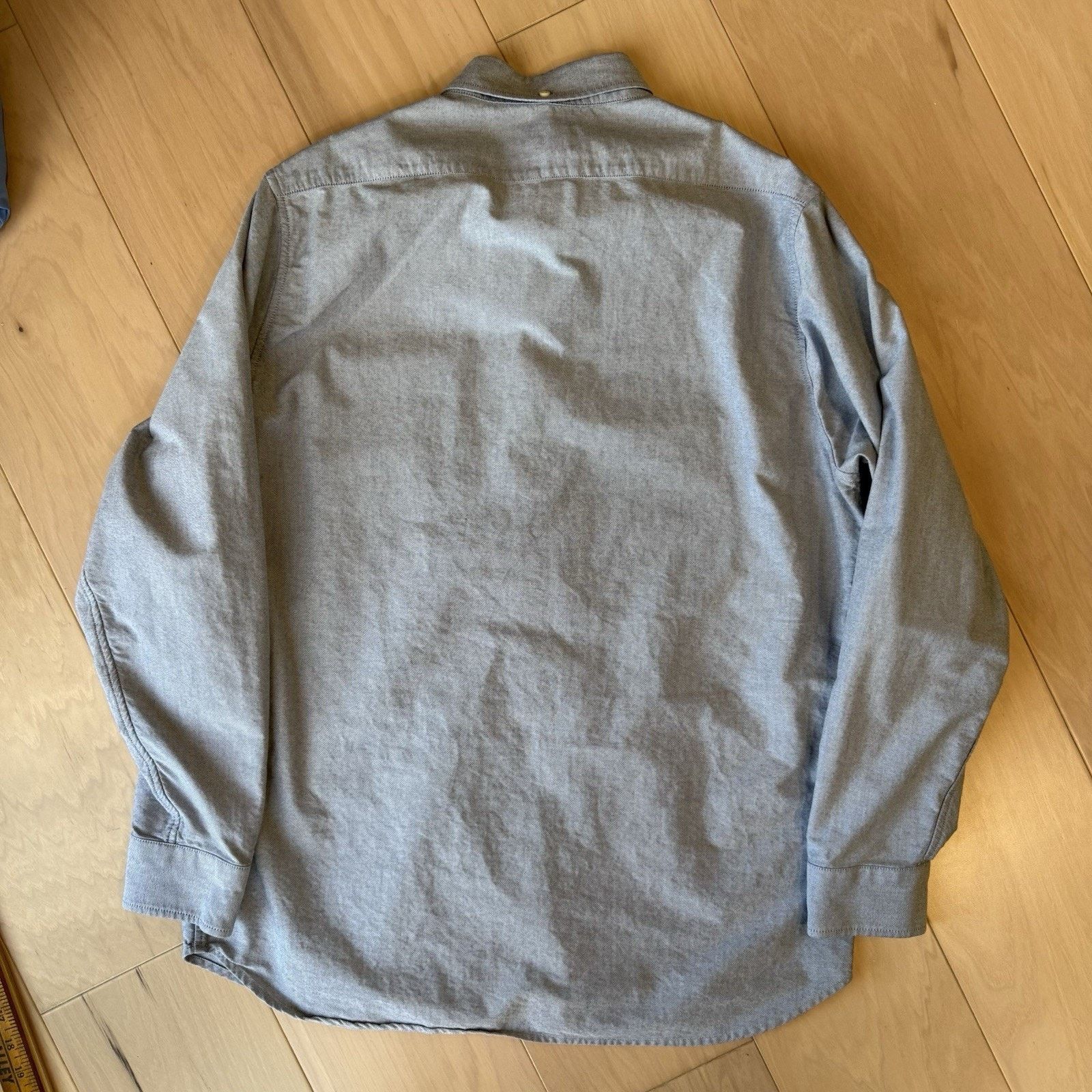 Taylor Stitch Taylor Stitch The Jack Shirt 46 Gray Solid Cotton Oxford Size US XL / EU 56 / 4 - 9 Thumbnail