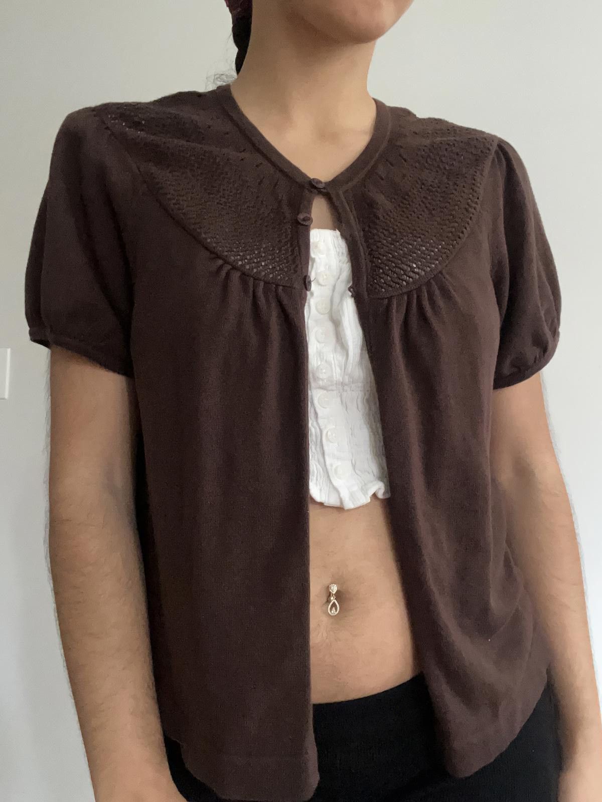 Other Women’s cute brown button up cotton sweater Size M / US 6-8 / IT 42-44 - 7 Thumbnail