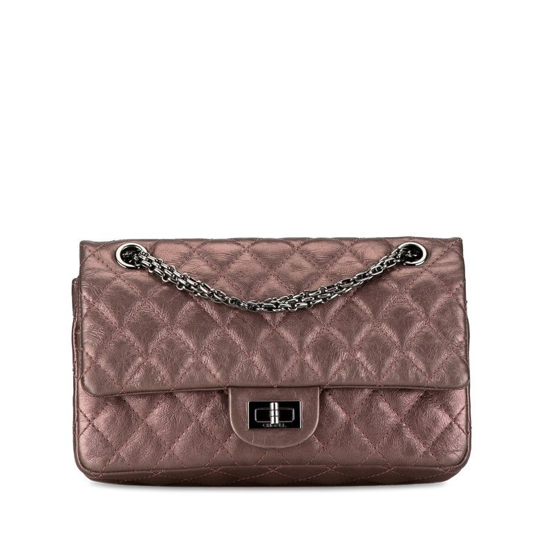 Chanel Chanel Chanel 2.55 Coco Mark Matelasse Chain Shoulder Bag Metallic Pink Leather Leather Shoulder Bag in Very Good Condition Size ONE SIZE - 1 Thumbnail