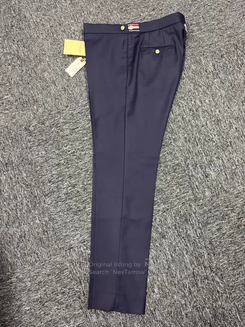 Thom Browne Thom Browne size 3 Slacks Dark Blue with Gold Buttons Size US 28 / EU 44 - 3 Thumbnail