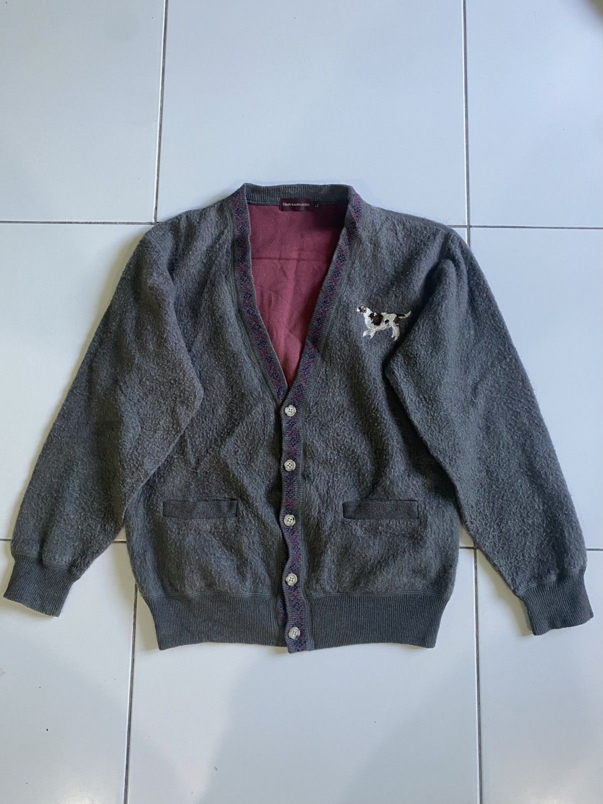 Chaps × Ralph Lauren Vintage Chaps by Ralph lauren cardigan dogs Size US L / EU 52-54 / 3 - 1 Thumbnail