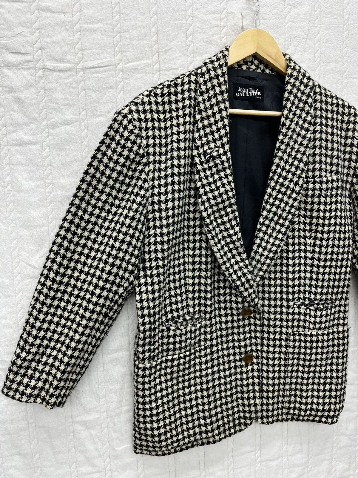Jean Paul Gaultier ARCHIVE🔥VTG JEAN PAUL GAULTIER WOOL HERRINGBONE JACKET Size US L / EU 52-54 / 3 - 2 Thumbnail
