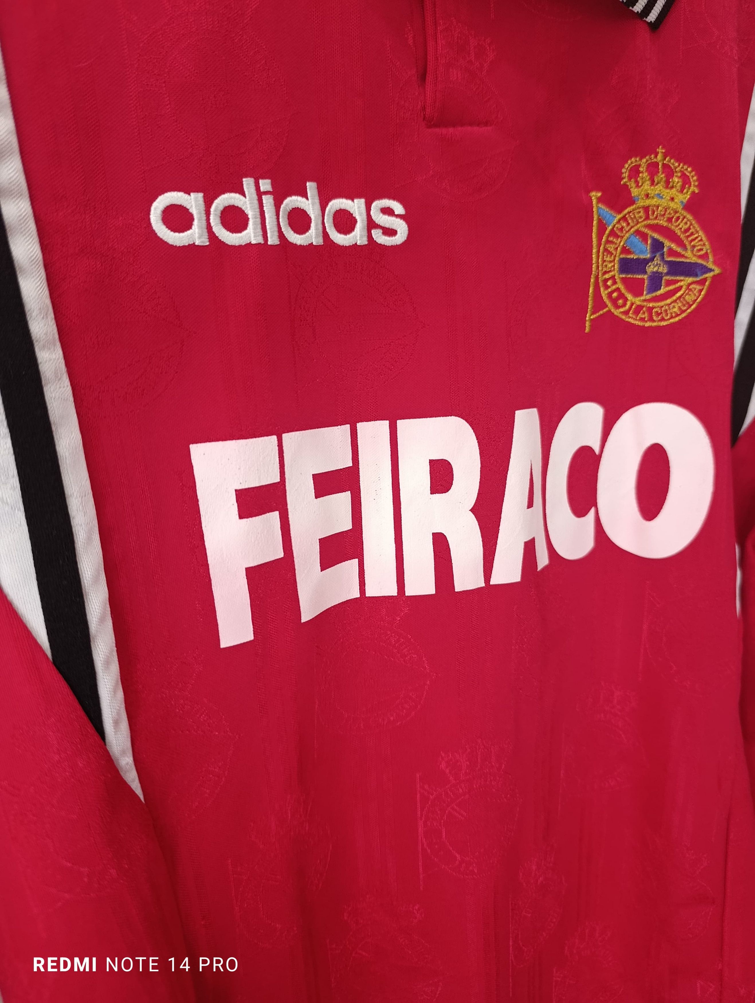 Adidas Super Rare 1995 Deportivo La Coruna Vintage La Liga Jersey M Size US M / EU 48-50 / 2 - 5 Thumbnail
