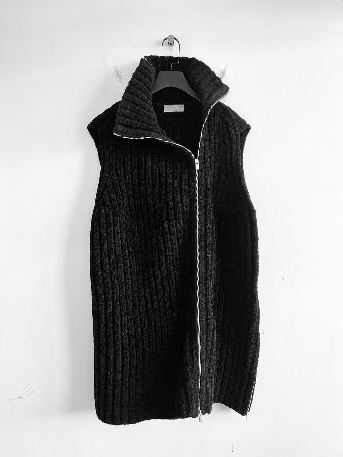 Yohji Yamamoto Yohji Yamamoto Pour Homme - Double-Zip Sleeveless Knit Vest Size US L / EU 52-54 / 3 - 2 Thumbnail