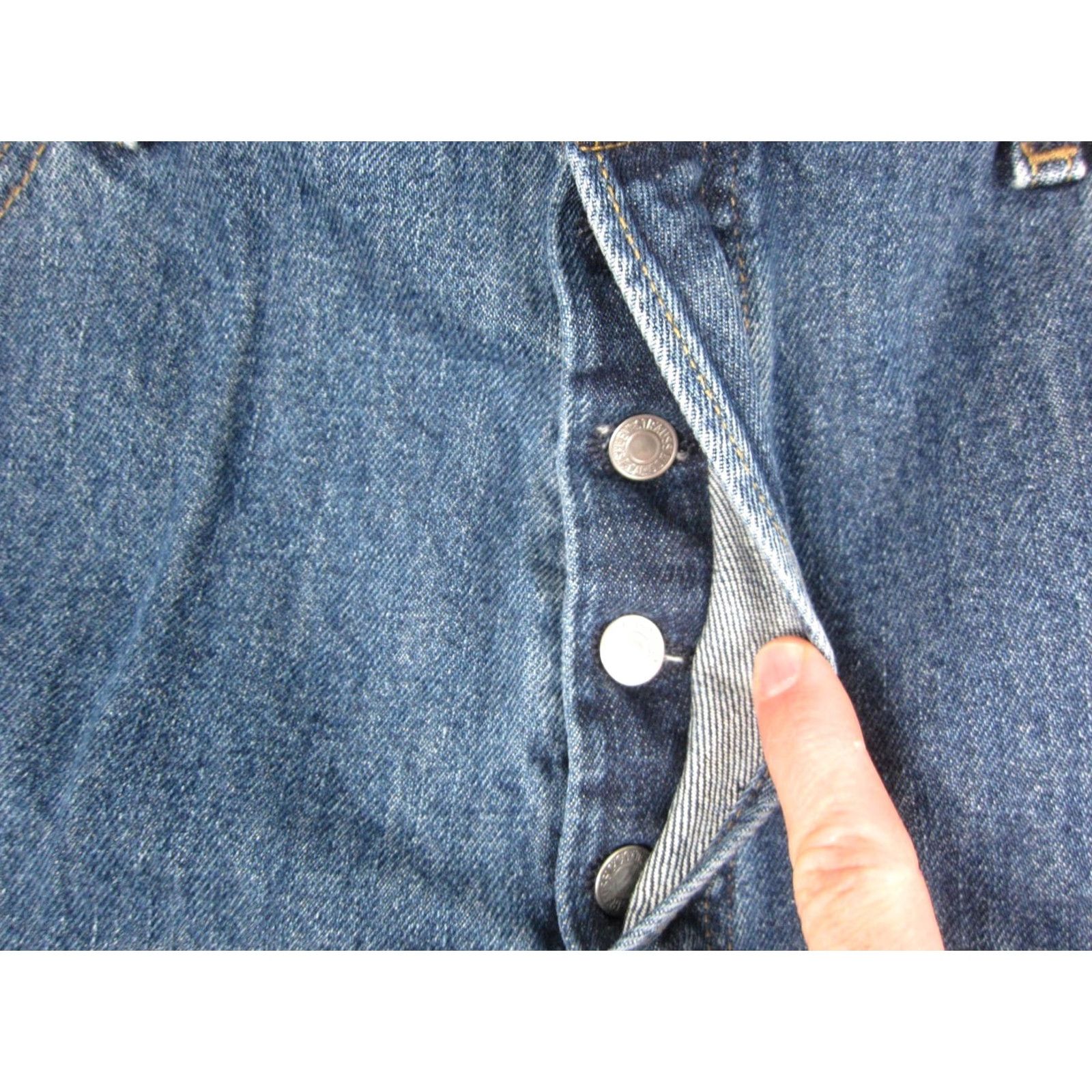 Levi's VINTAGE Levi's 501 Jeans Men Medium Wash 36x30 Blue Button Fly Denim Pants 90s Size US 36 / EU 52 - 7 Thumbnail