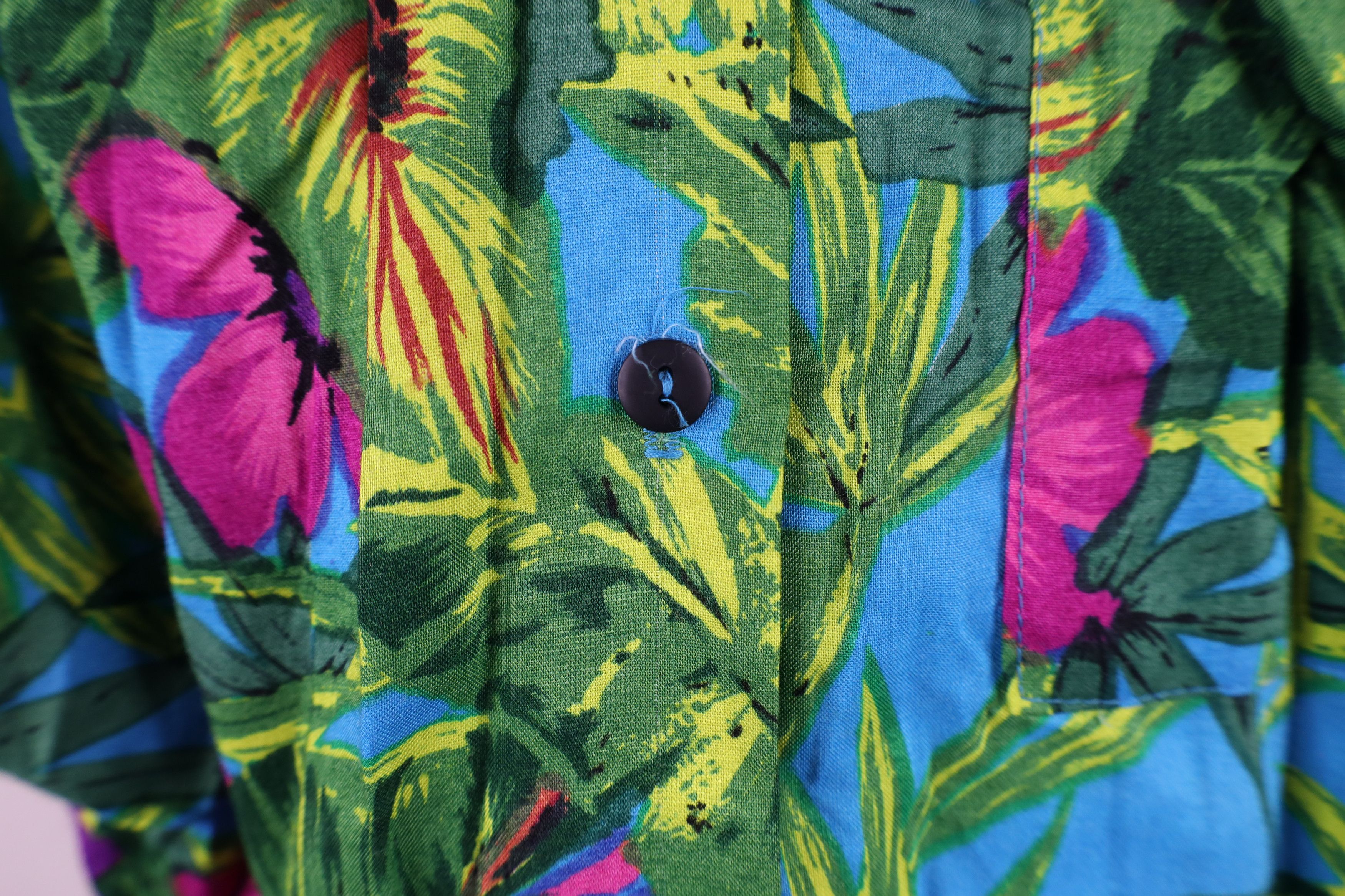 Vintage Vintage 90s Streetwear Luau Hawaiian Party Button Shirt Size XXL / US 16-18 / IT 52-54 - 5 Thumbnail