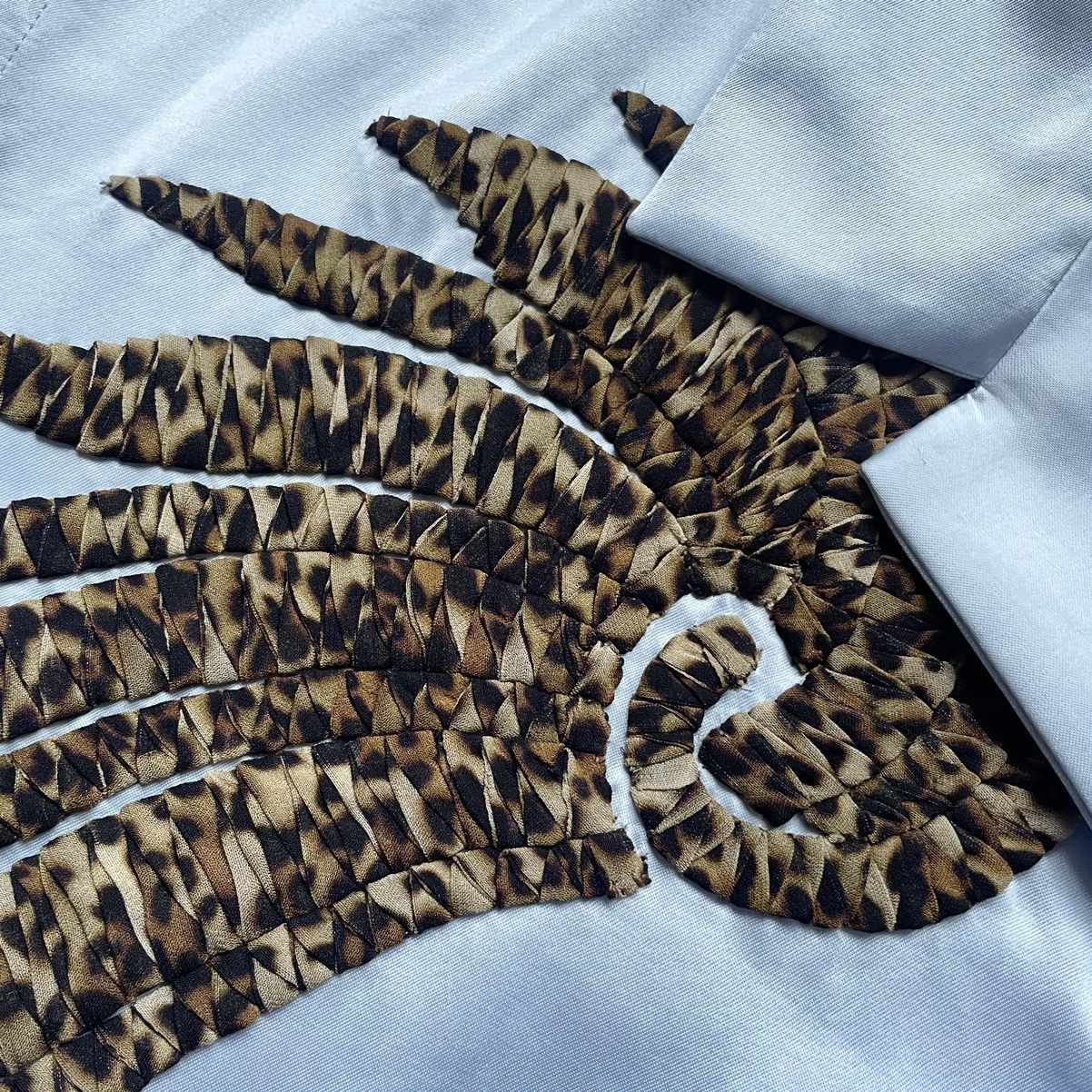 Dries Van Noten ‘Leopard Wings’ Satin Camp Collar Shirt Size US L / EU 52-54 / 3 - 4 Thumbnail