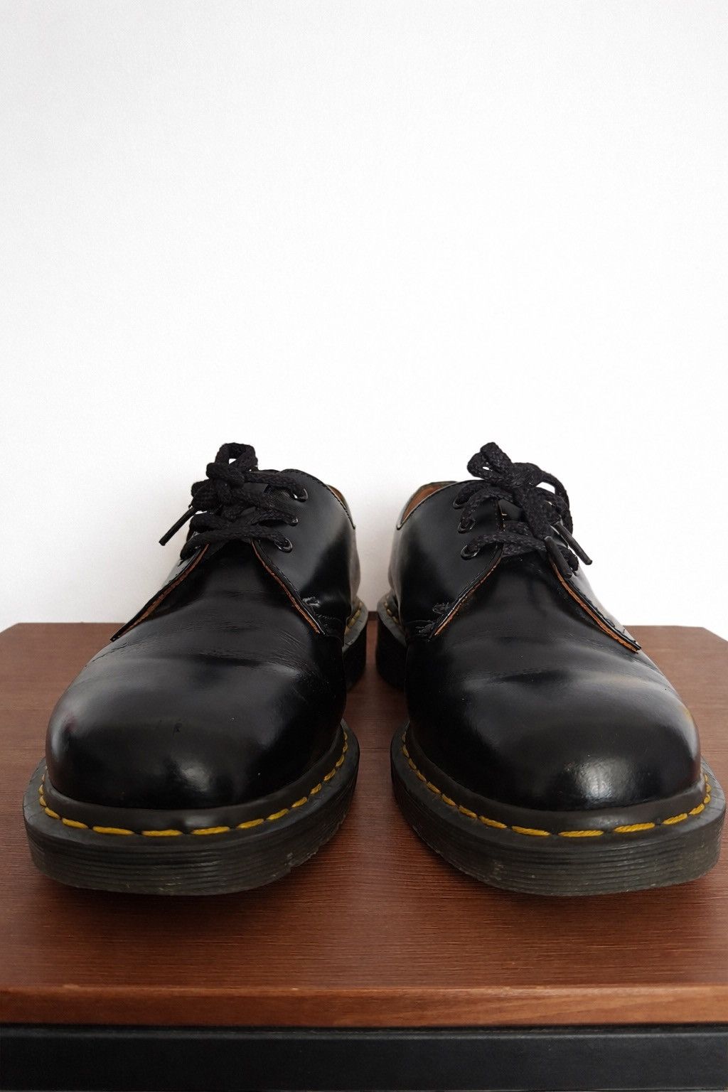 Comme des Garcons Homme Deux × Dr. Martens Comme Des Garçons Doc Marten 1461 Made in England Black Size US 9 / EU 42 - 2 Thumbnail