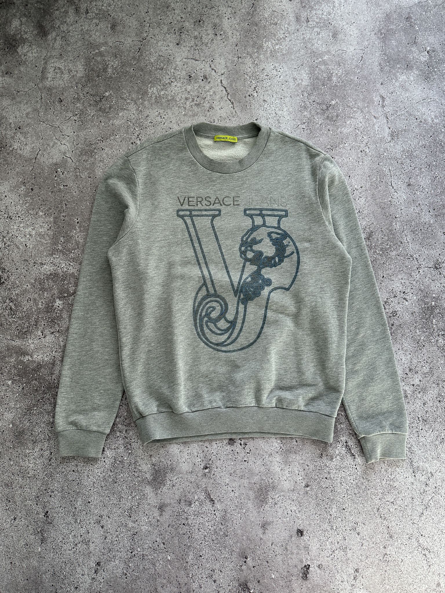 Versace Versace Jeans Gray Sweatshirt Size US M / EU 48-50 / 2 - 1 Thumbnail