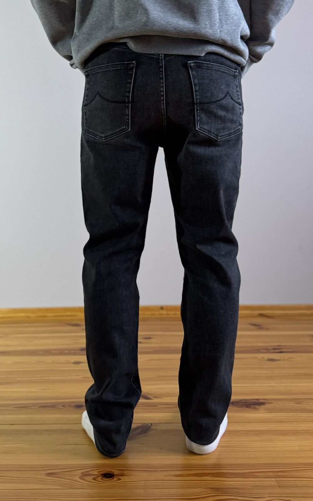 Jacob Cohen Jacob Cohen Black Slim Fit Stretch Jeans Denim Pants 31-33 Size US 33 - 4 Thumbnail