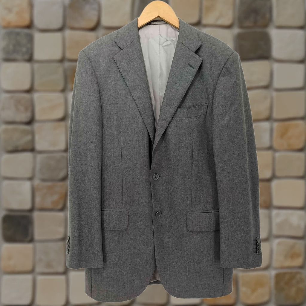 Ring Jacket RING JACKET BLACK LABEL Wool Single Breasted Tailored Jacket 46R - Grey - Used in Japan Size US S / EU 44-46 / 1 - 1 Thumbnail