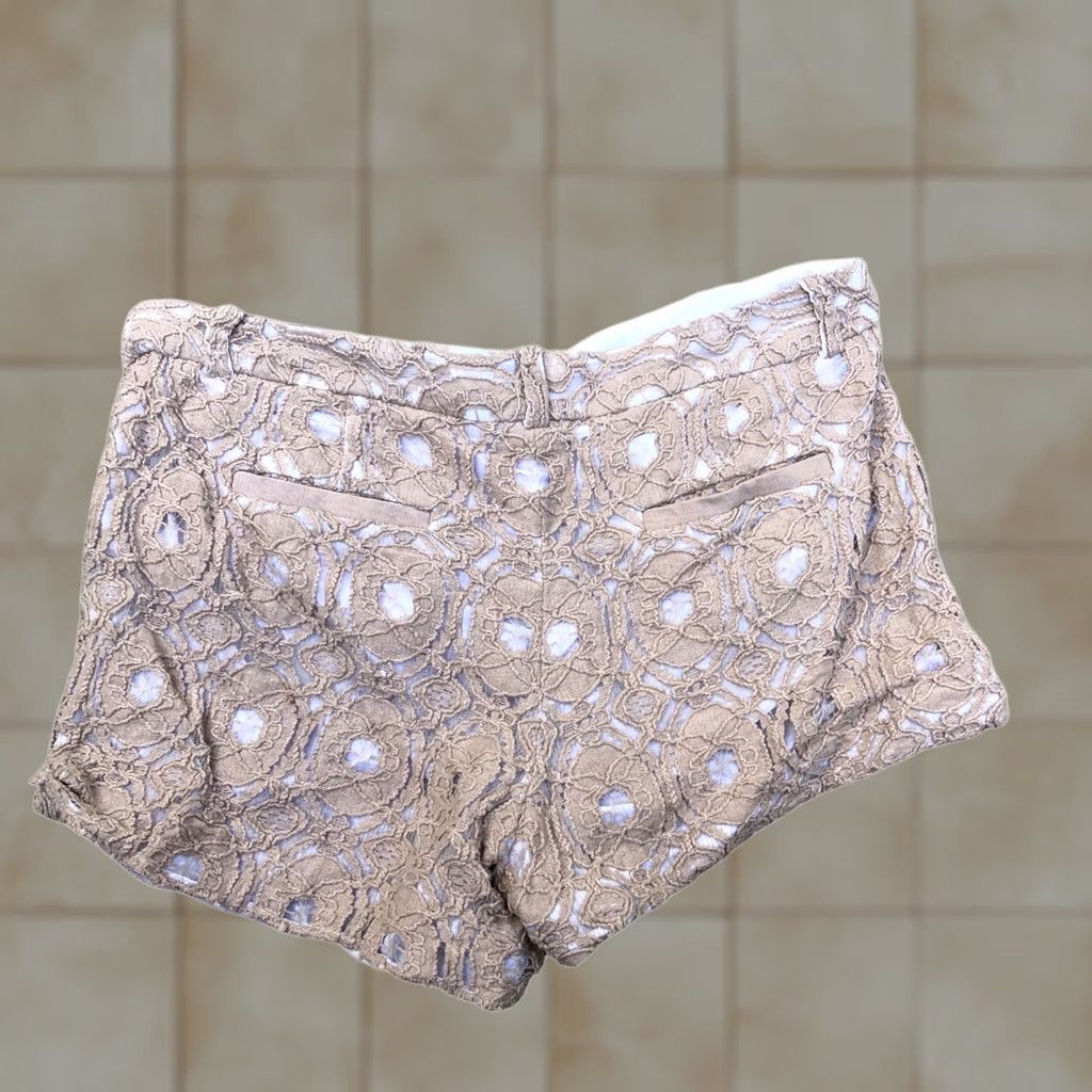 Vintage VINTAGE RACHEL ROY Lace Shorts Women's 10 Beig e Hot Pants Summer Bottoms Mens? Size 32" / US 10 / IT 46 - 1 Thumbnail