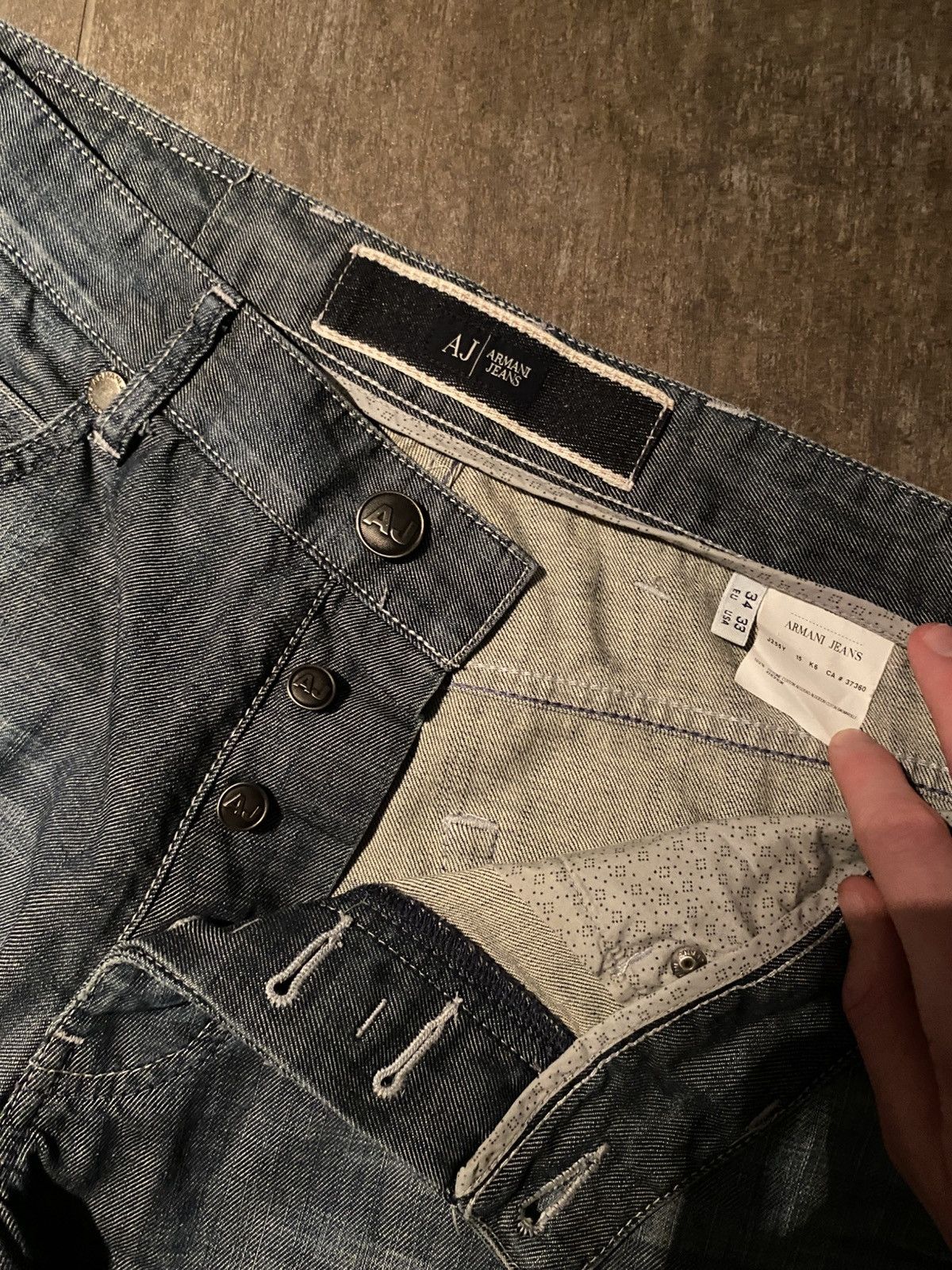 Armani Vintage Armani Jeans | Blau/Grau | Größe 34 | Wie neu Size US 34 / EU 50 - 8 Thumbnail