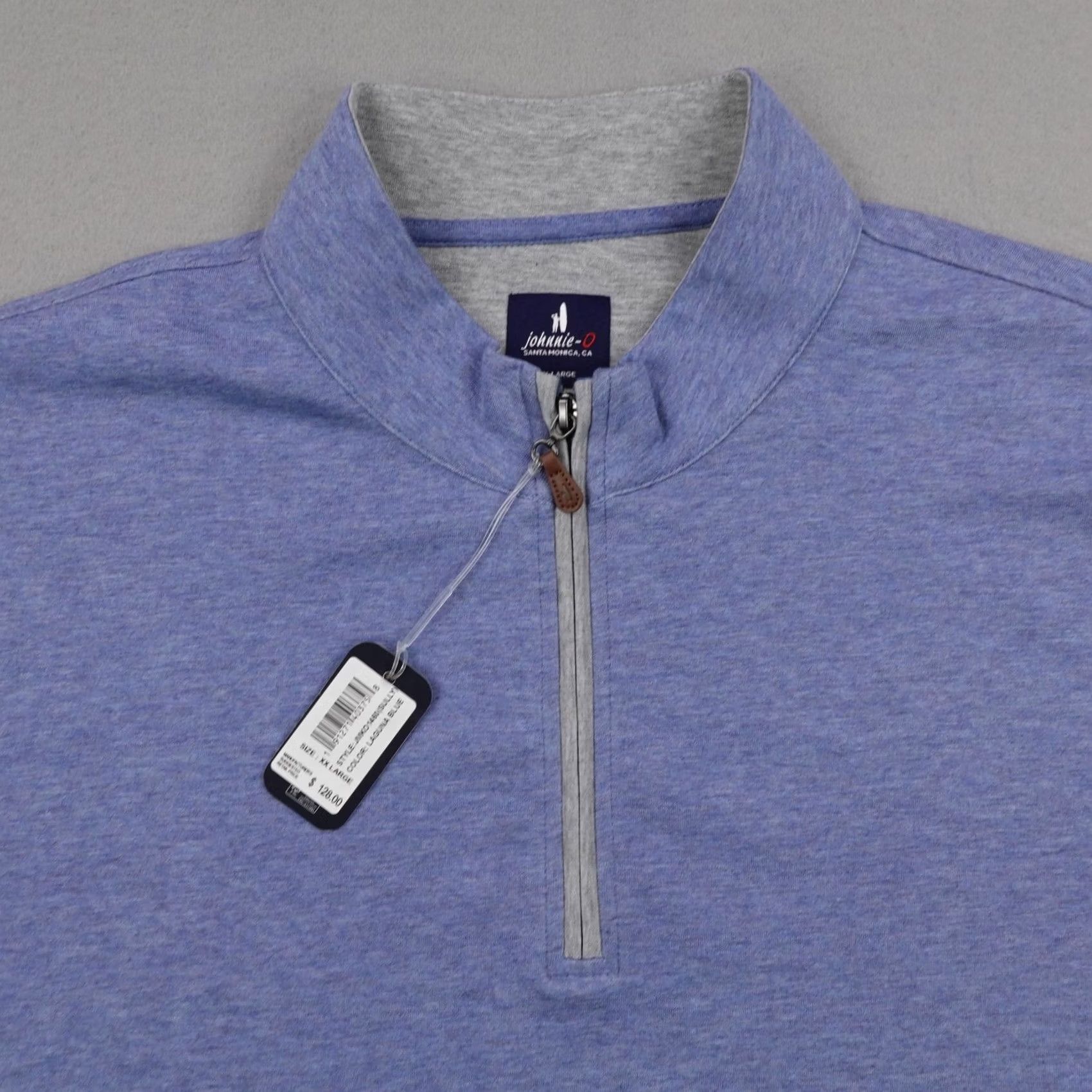 johnnie-O Johnnie O Sweater Men 2XL Laguna Blue Sully 1/4 Zip Pullover Sweatshirt Golf Size US XXL / EU 58 / 5 - 2 Thumbnail