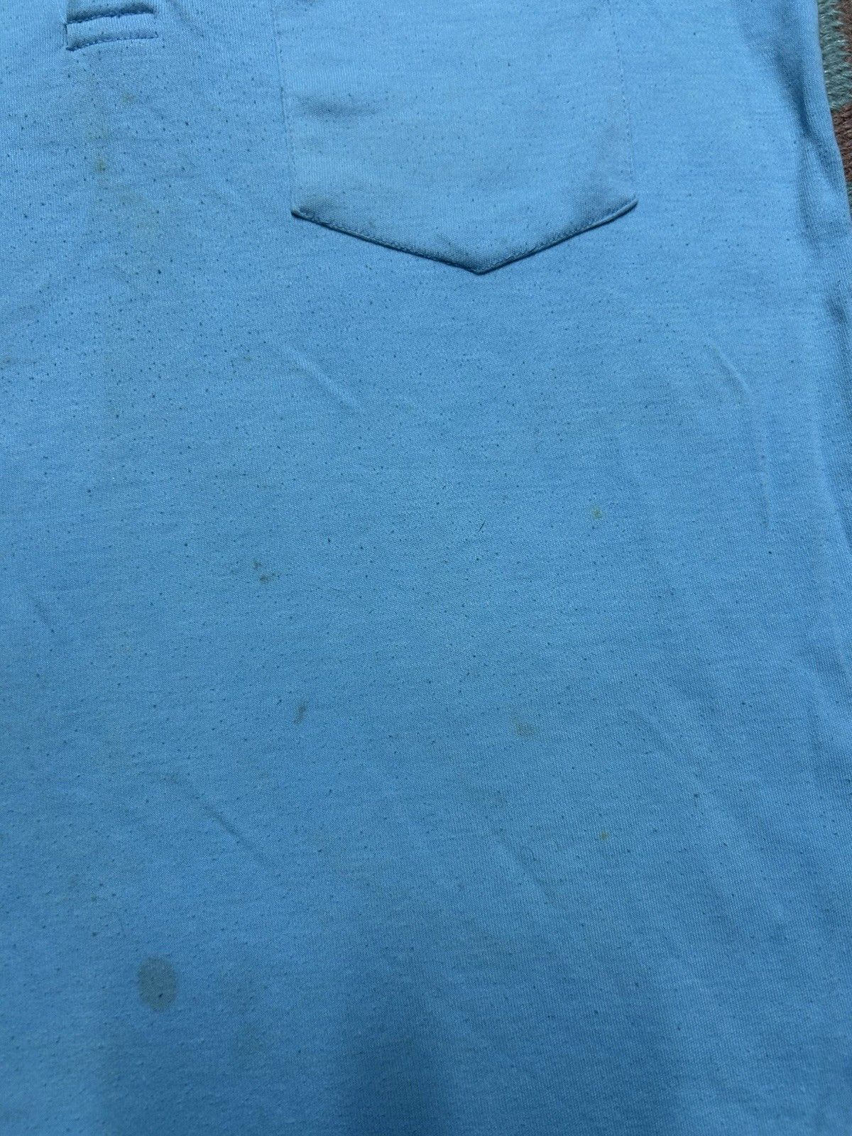 Vintage Vintage 80s polo shirt light blue soft poly cotton medium Size US M / EU 48-50 / 2 - 3 Thumbnail
