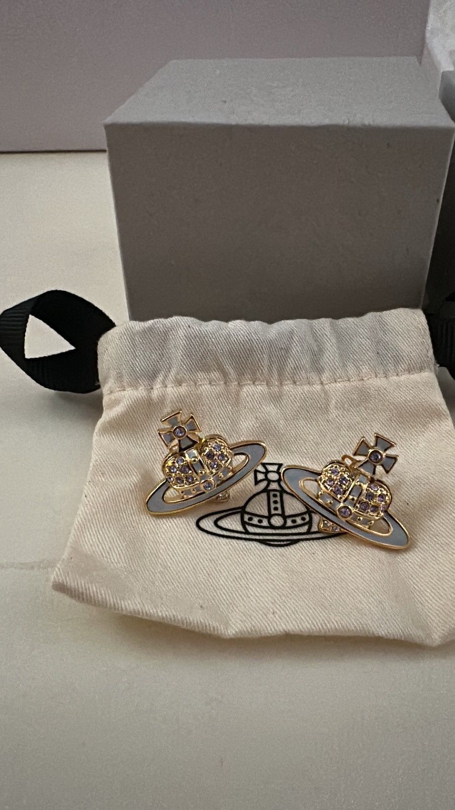 Vivienne Westwood Vivienne Weswtood Heart earrings Size ONE SIZE - 4 Thumbnail