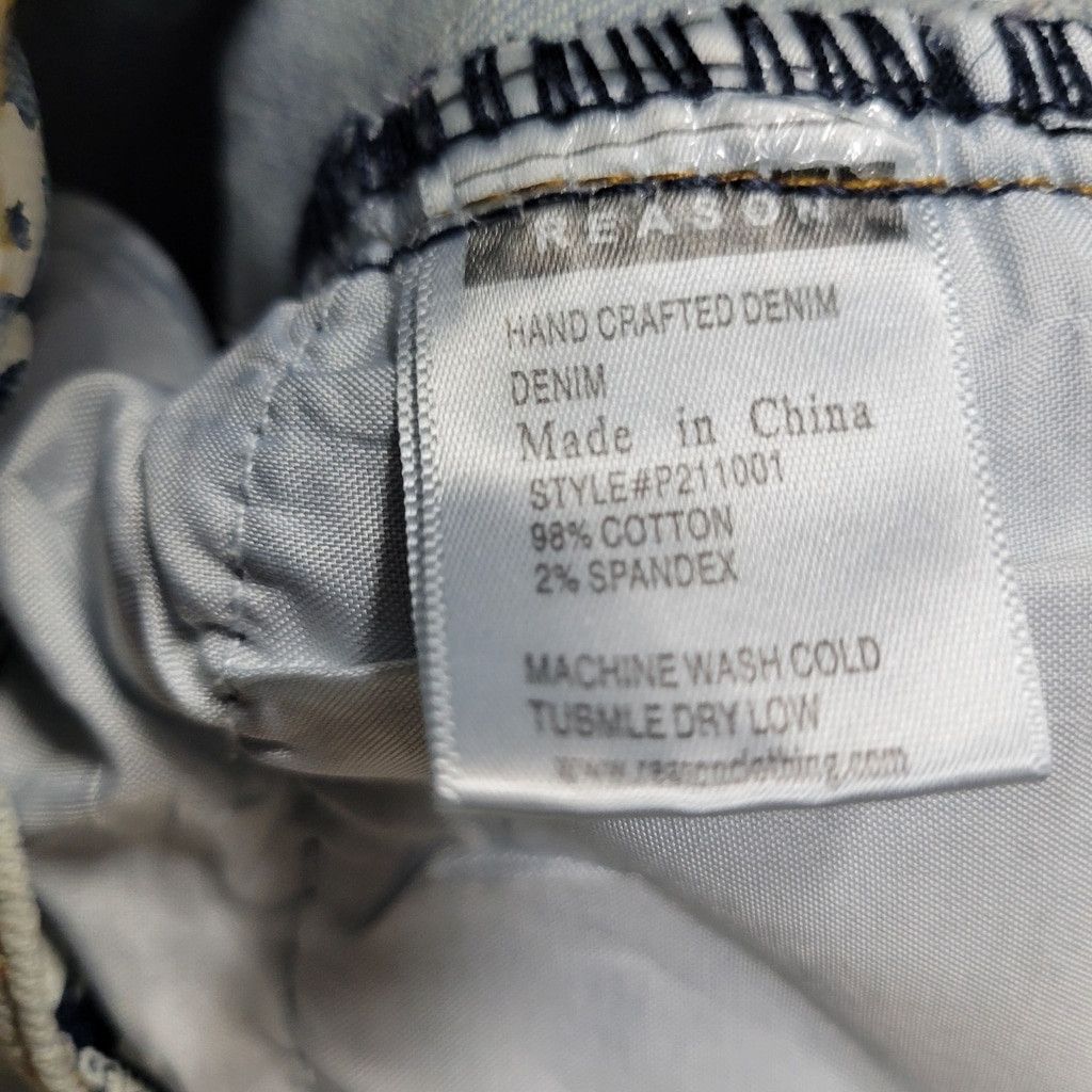 Reason Reason New York Distressed Skinny Jeans Men's Size 34/32 Size US 34 / EU 50 - 9 Thumbnail