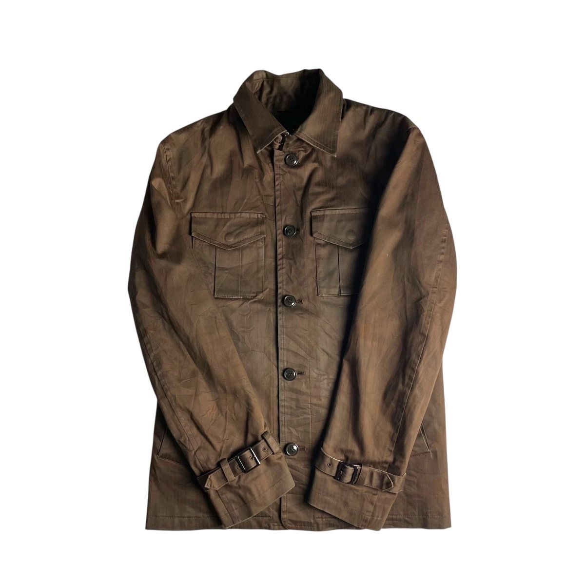 BIGI MENS BIGI BUTTON UP WAIST BUCKLE JACKET Size US M / EU 48-50 / 2 - 2 Thumbnail