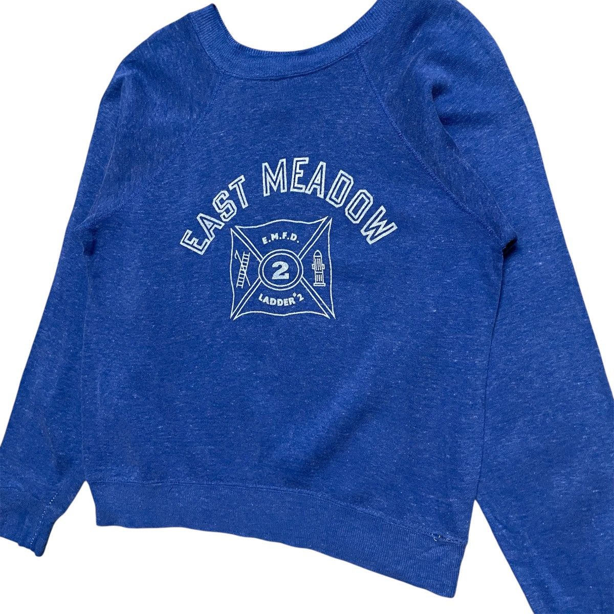 Vintage Vintage 80s East Meadow Fire Department Crewneck Sweatshirt Size US M / EU 48-50 / 2 - 2 Thumbnail
