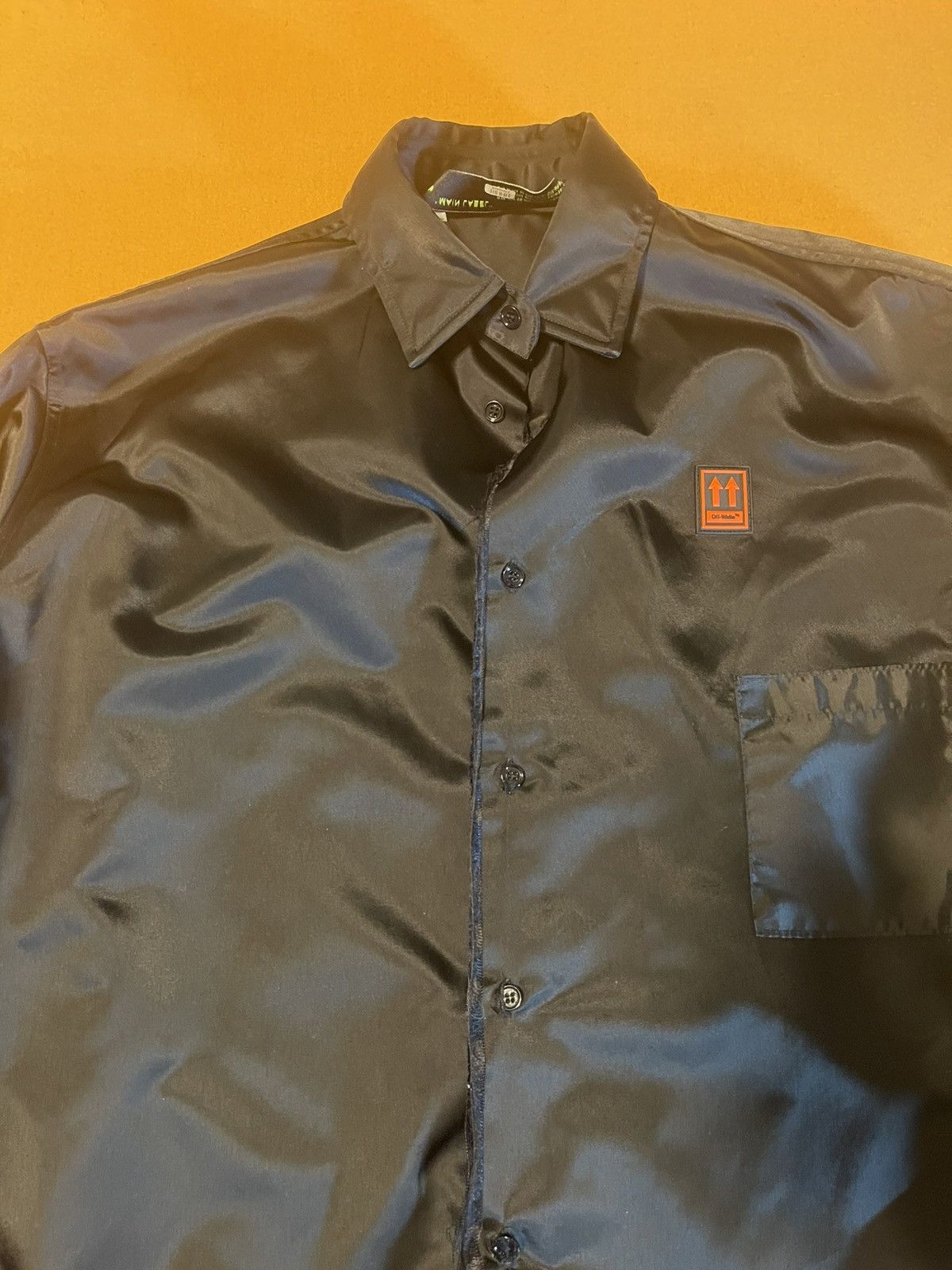 Off-White Off White Virgil Abloh Oversized Graphic Print Dress Shirt Size US XXL / EU 58 / 5 - 2 Thumbnail
