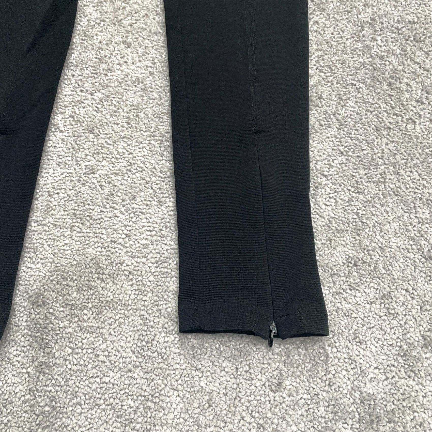 H&M H&M Tapered Ankle Zip Pants Womens S Black High Rise Stretch Casual 26x28 Size 28" / US 6 / IT 42 - 4 Thumbnail