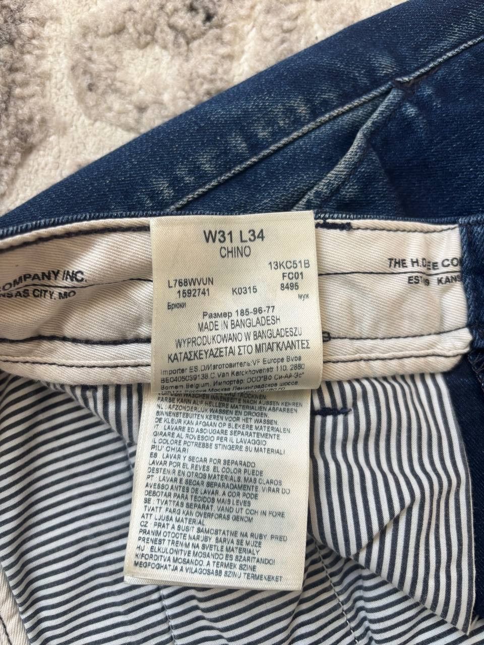 Lee Vintage Men's Lee Chino Jeans - W31 L34 – Navy Size US 31 - 11 Thumbnail