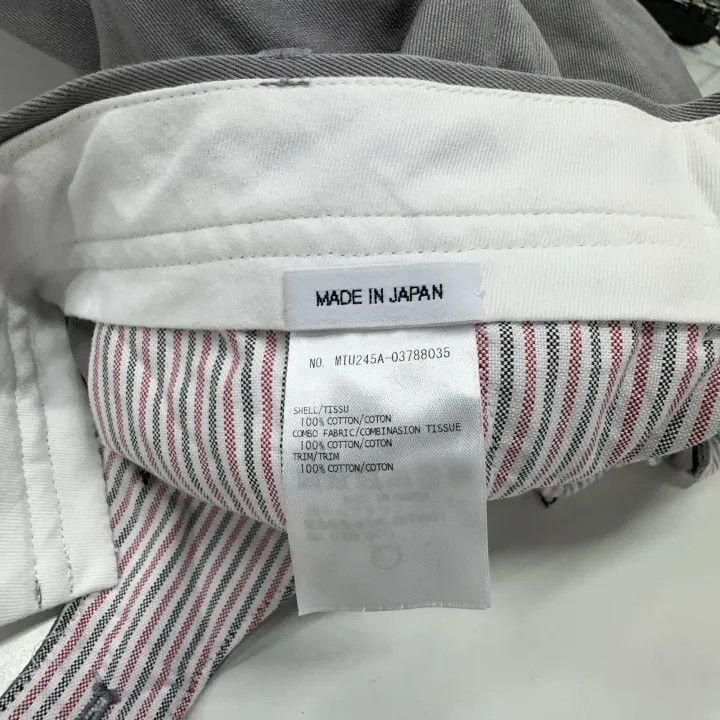 Thom Browne Thom Browne Gray Striped Casual Pants -2507 Size US 26 / EU 42 - 1 Thumbnail