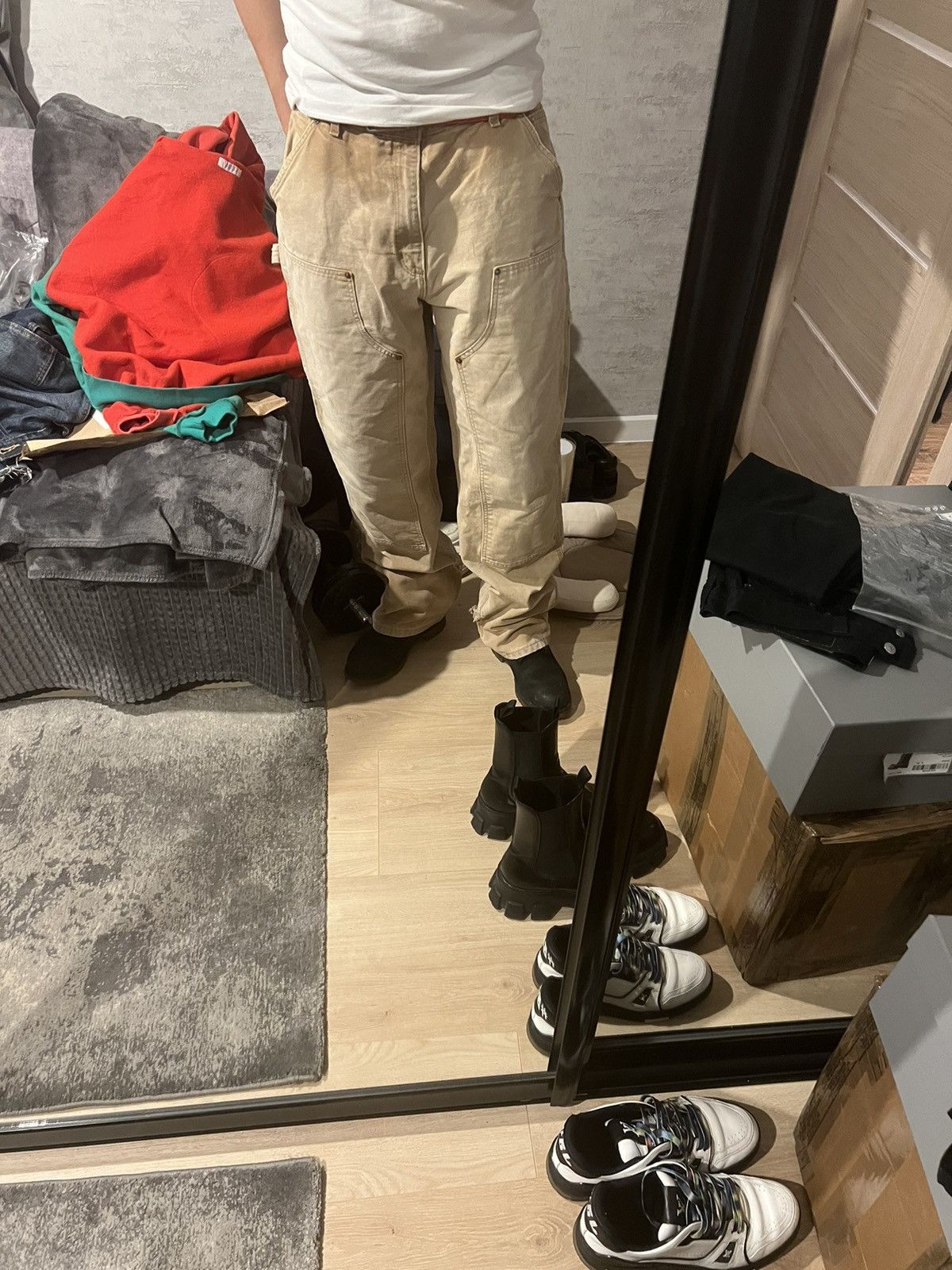 Carhartt Thrashed Distressed Carhartt Double Knee Size US 36 / EU 52 - 16 Thumbnail