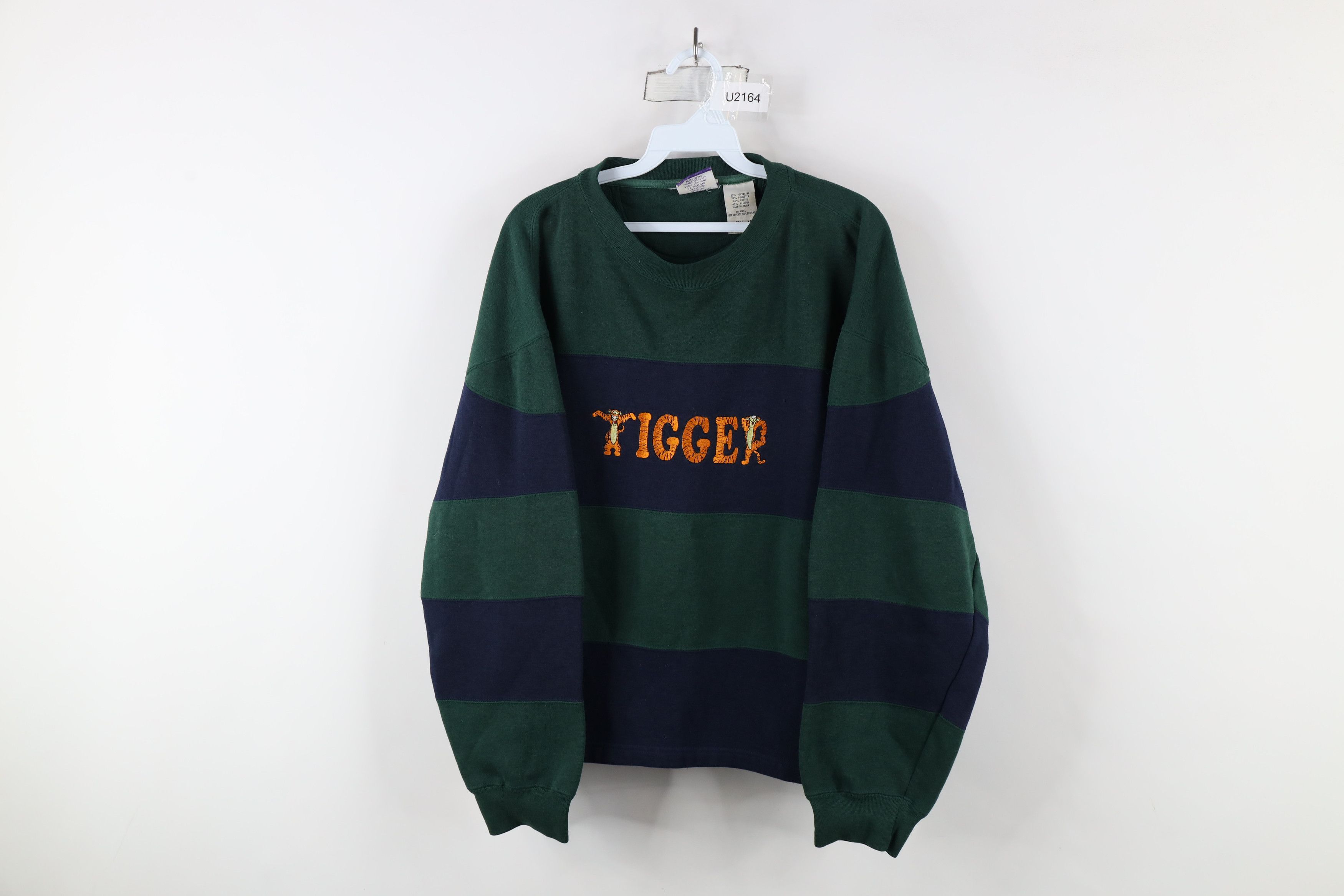 Disney × Vintage Vintage 90s Disney Winnie the Pooh Tigger Cropped Sweatshirt Size XL / US 12-14 / IT 48-50 - 1 Thumbnail