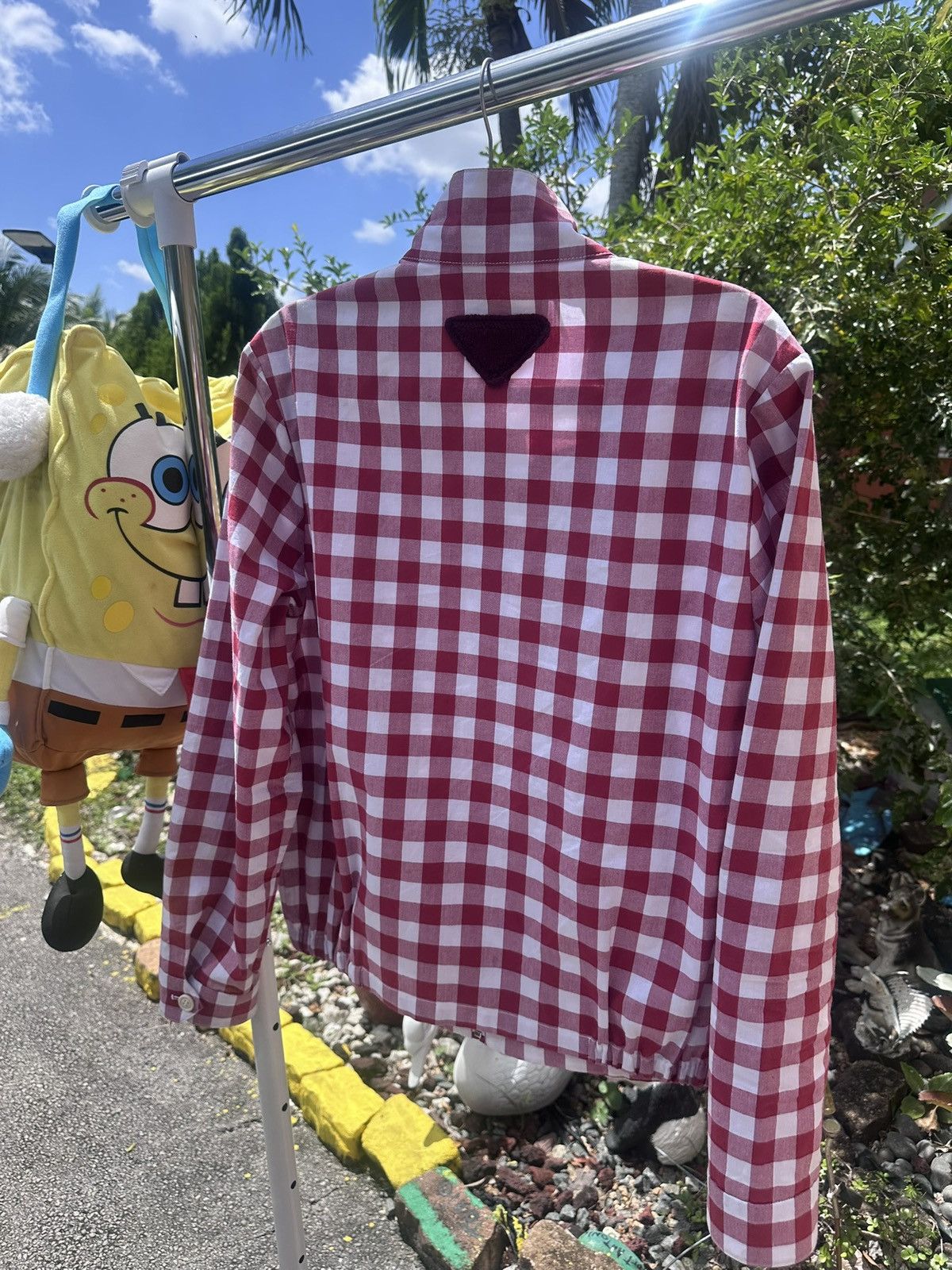 Prada Prada Gingham Blouson Jacket Size US M / EU 48-50 / 2 - 2 Thumbnail
