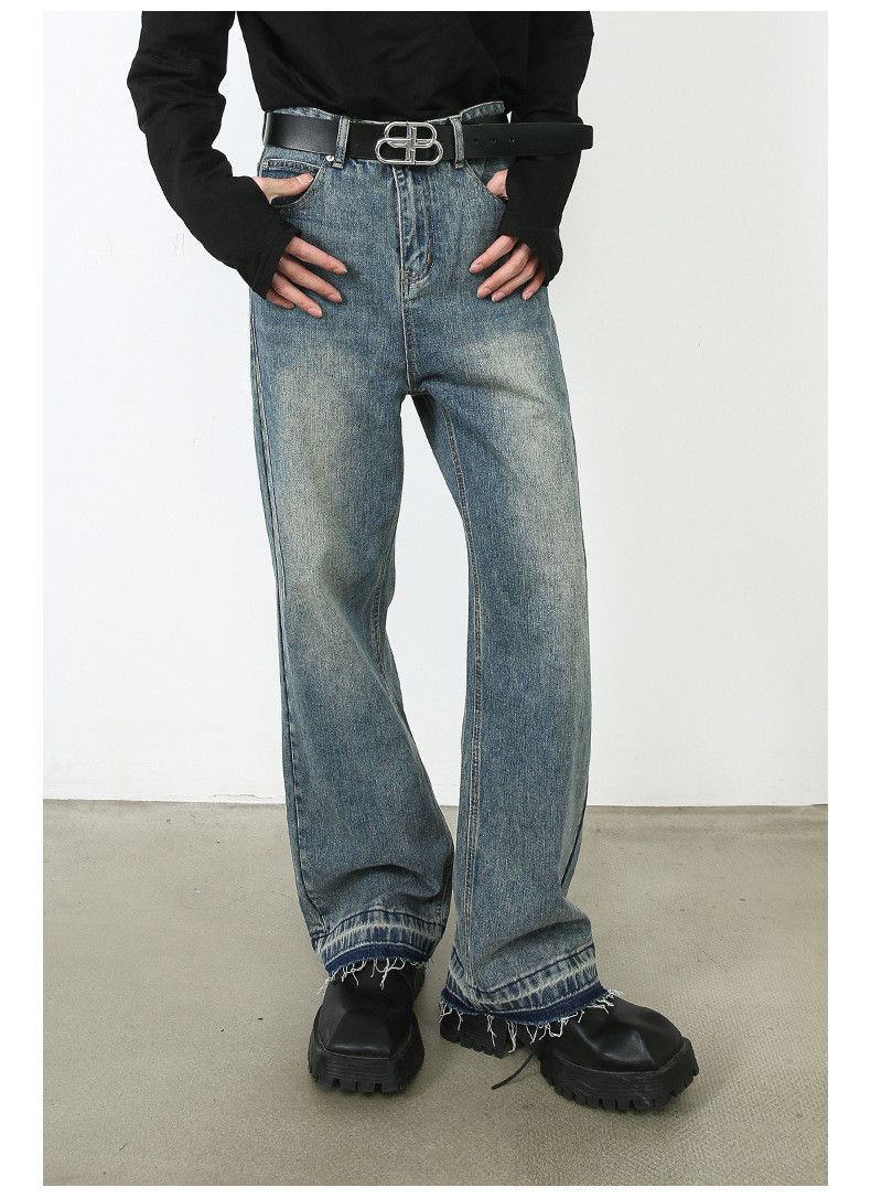 Japanese Brand × Jean Japanese washed distressed loose straight jeans Size US 32 / EU 48 - 3 Thumbnail